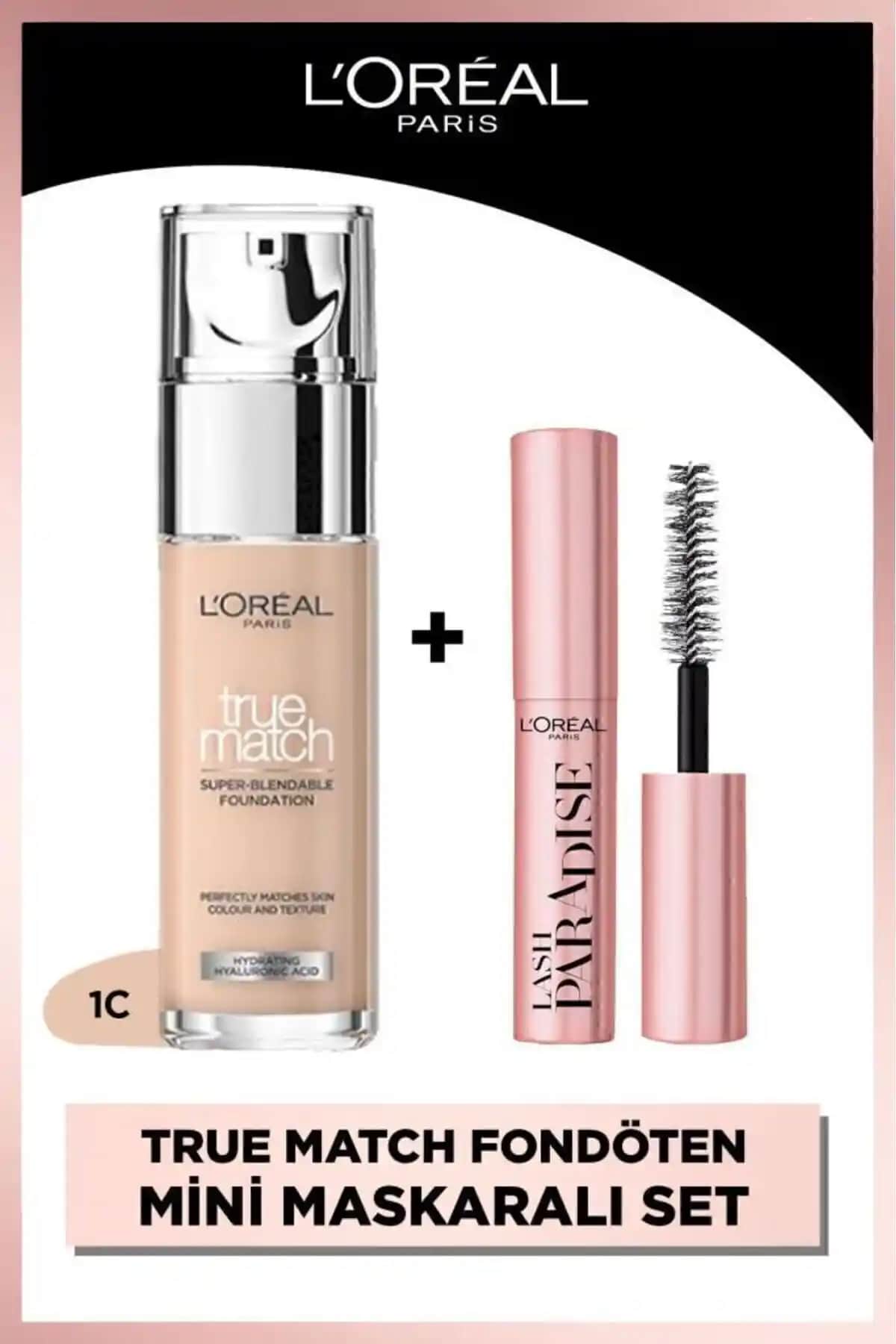 L'Oreal Paris True Match Fondöten ve Mini Paradise Maskara İncelemesi