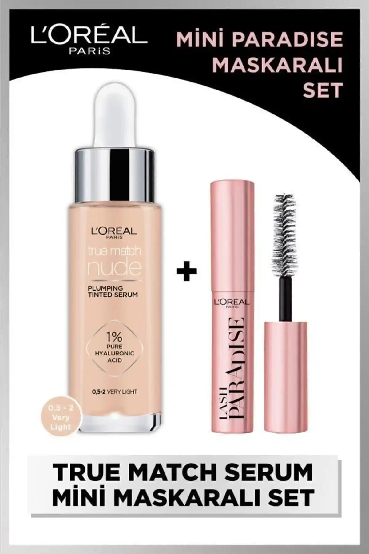 L'Oreal Paris True Match Nude Serum Fondöten ve Mini Paradise Maskara Ürün İncelemesi