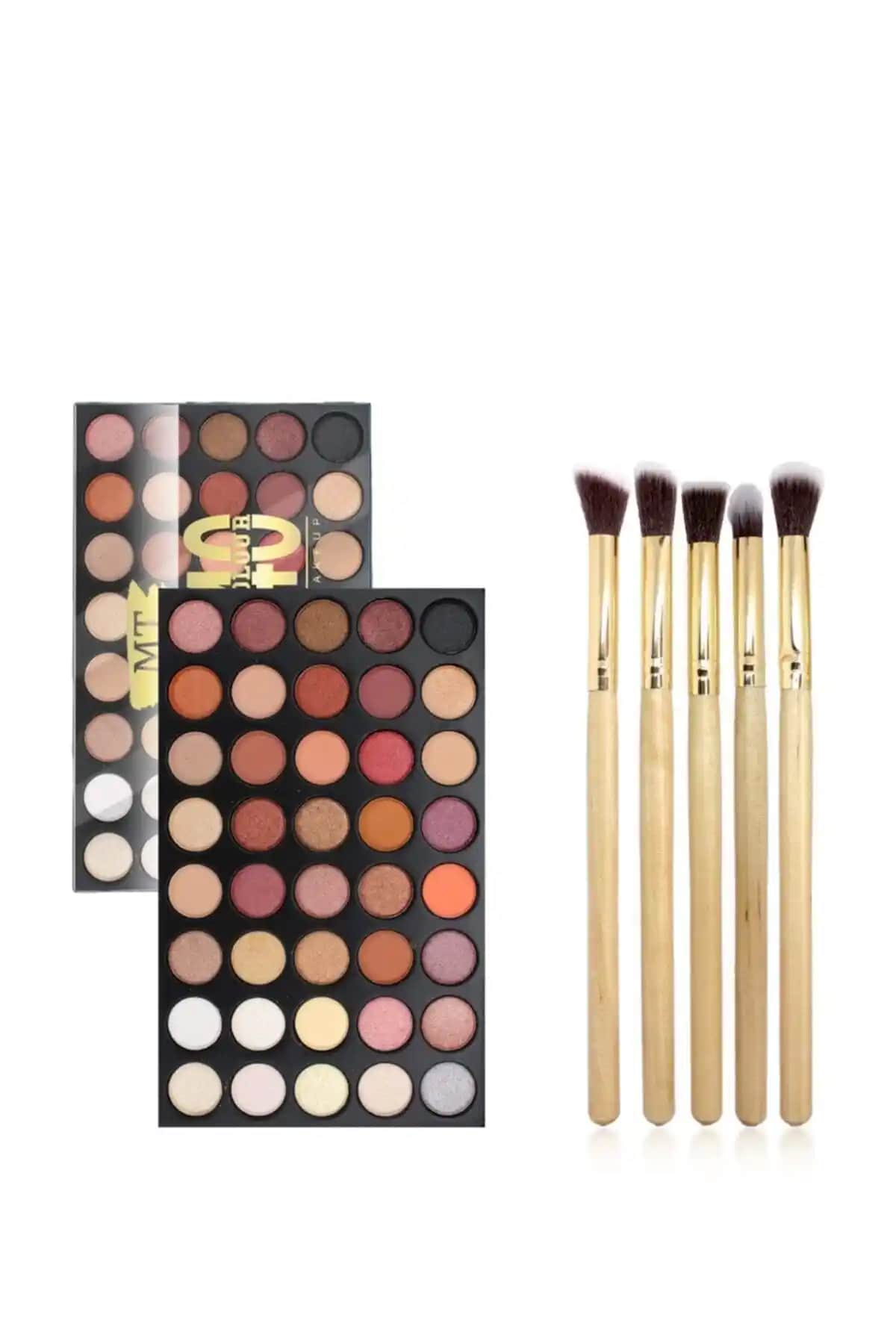 Makeuptime Renkli 40'lı Göz Far Paleti ve Fırça Seti ile Profesyonel Makyaj Deneyimi