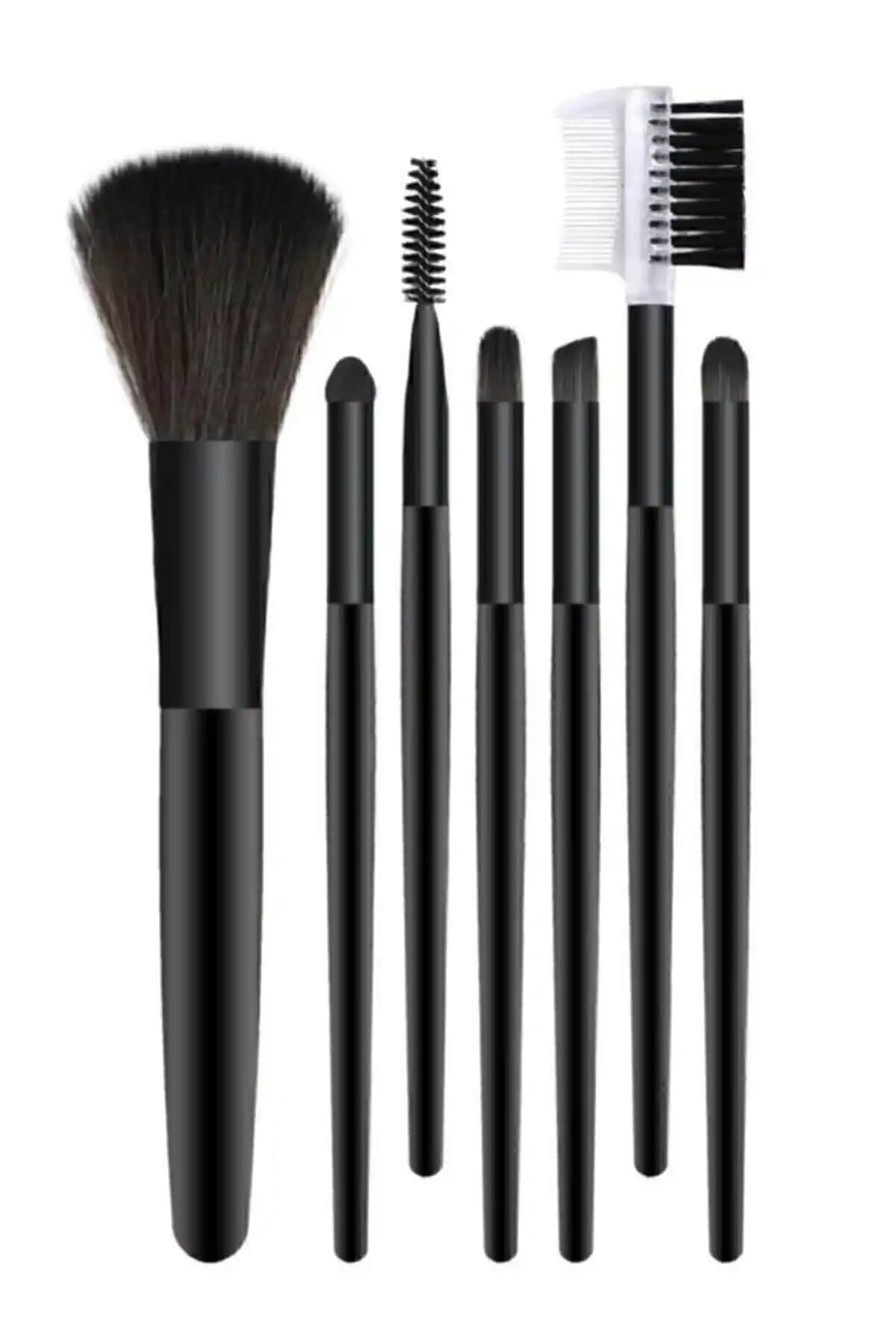 Makyajınıza Yeni Bir Boyut Katacak MUJGAN 7'li Siyah Makyaj Fırça Seti