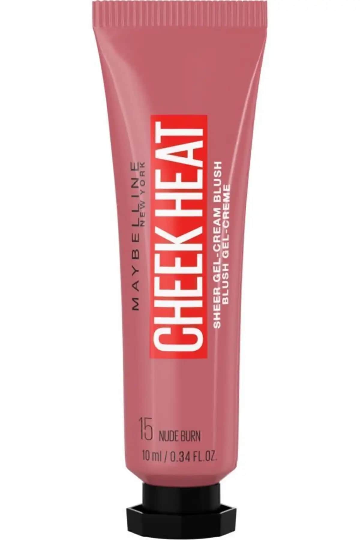 2025'te Maybelline Cheek Heat Likit Allık 15 Nude Burn ile Doğal Canlılık