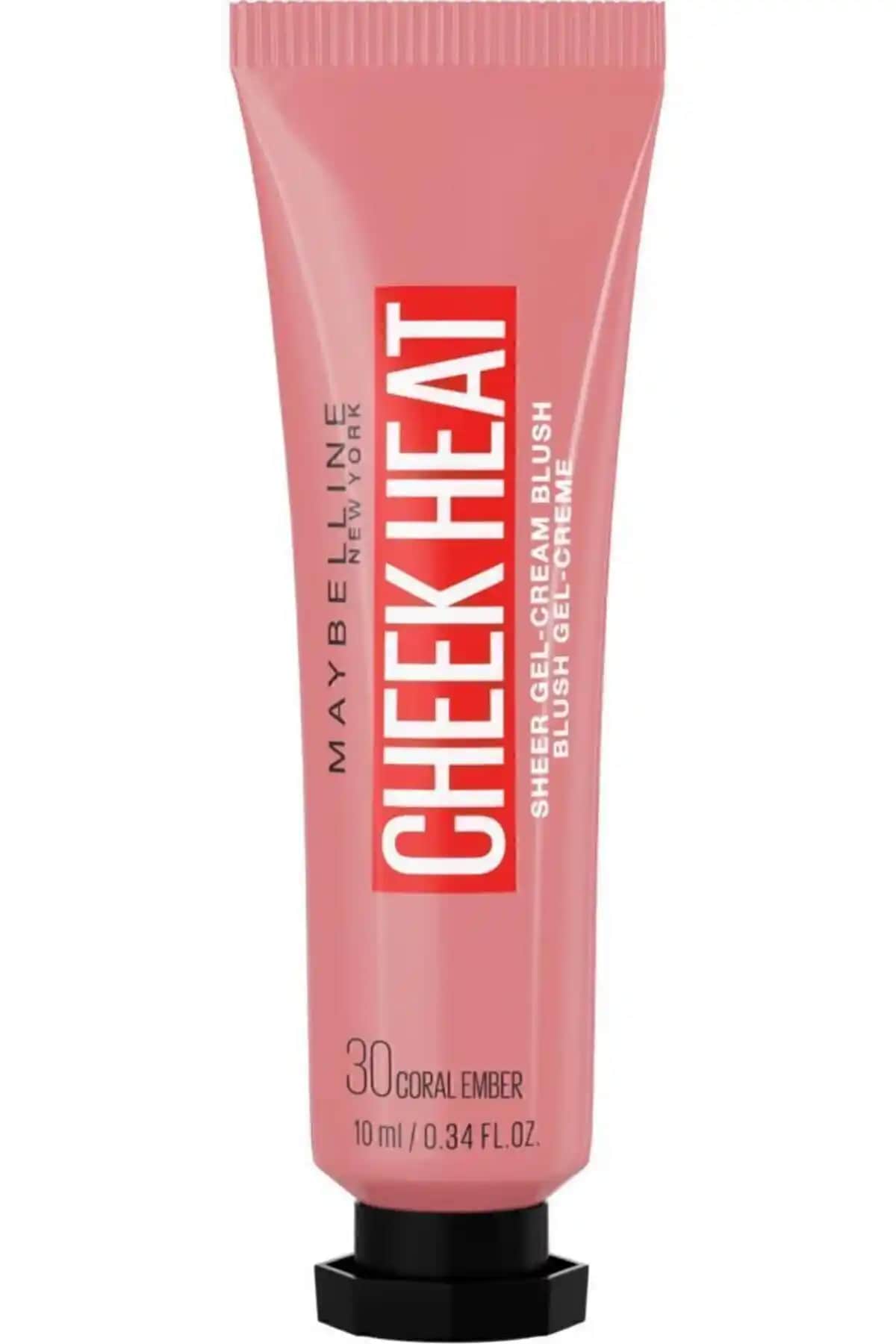 Maybelline New York Cheek Heat Likit Allık 30 Coral Ember Doğal ve Canlı Yanak Görünümü