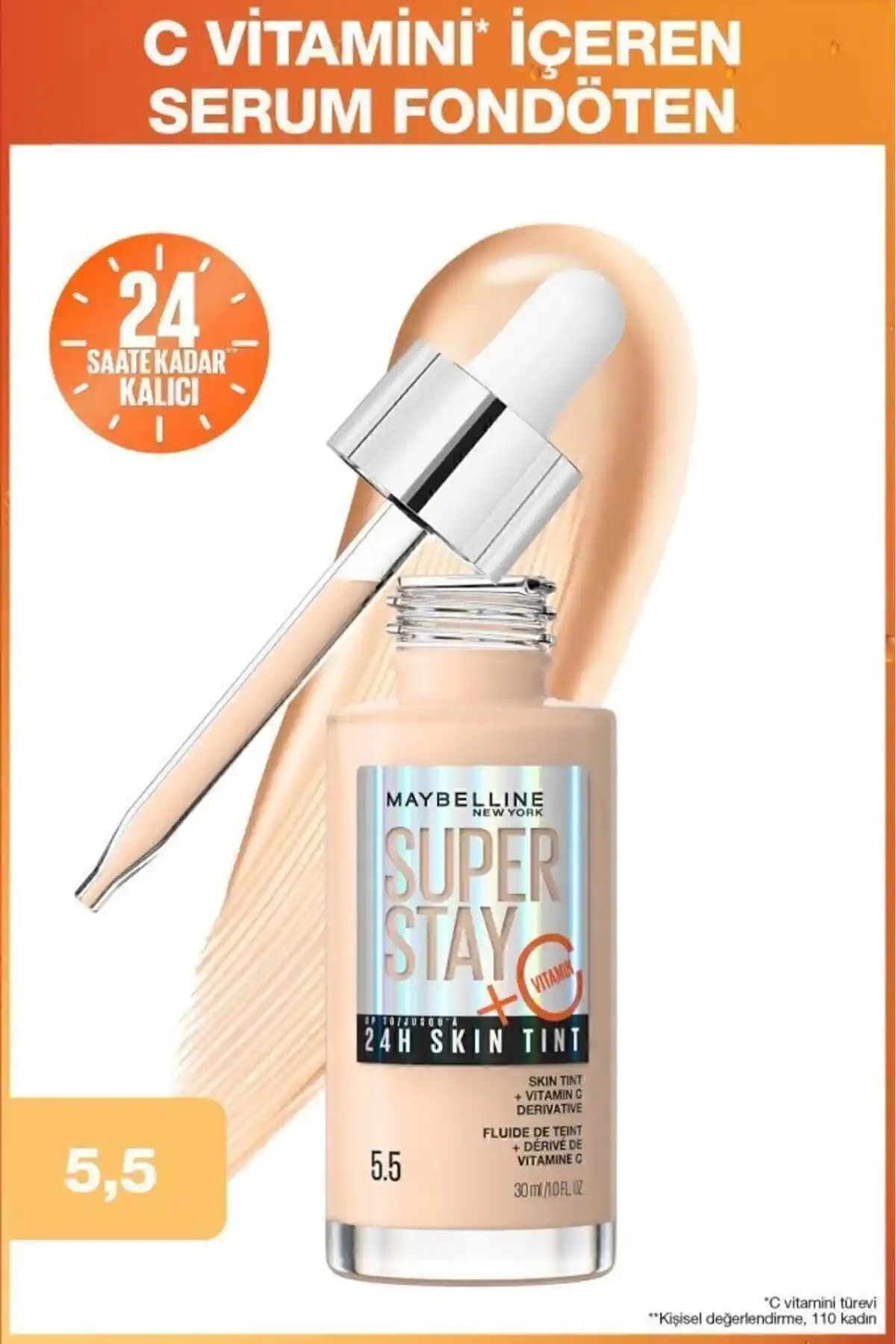 Maybelline Super Stay Skin Tint Fondöten: Doğal Parlaklık ve Uzun Süreli Kalıcılık