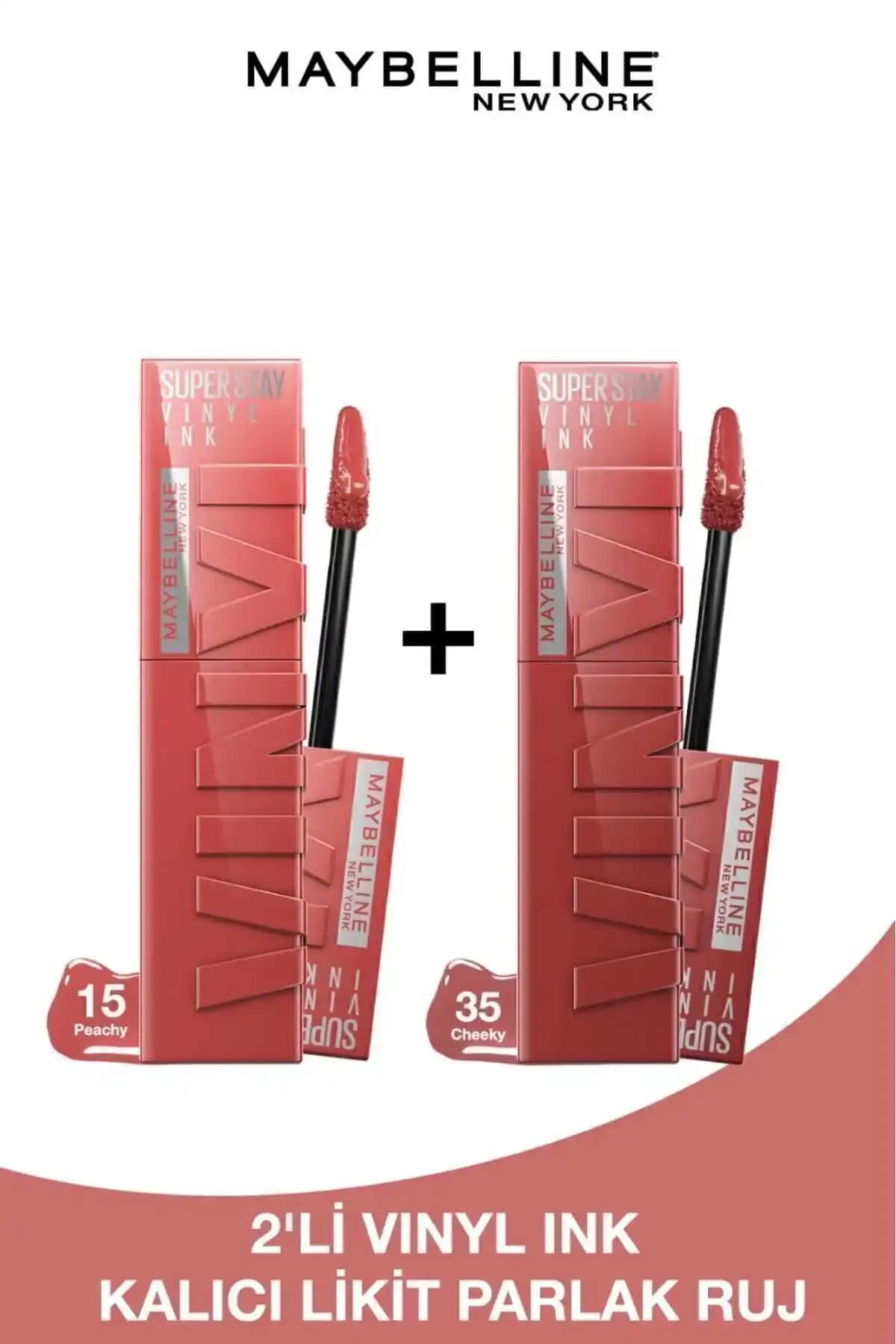 Maybelline Super Stay Vinyl Ink Uzun Süre Kalıcı Parlak Ruj Seti İncelemesi