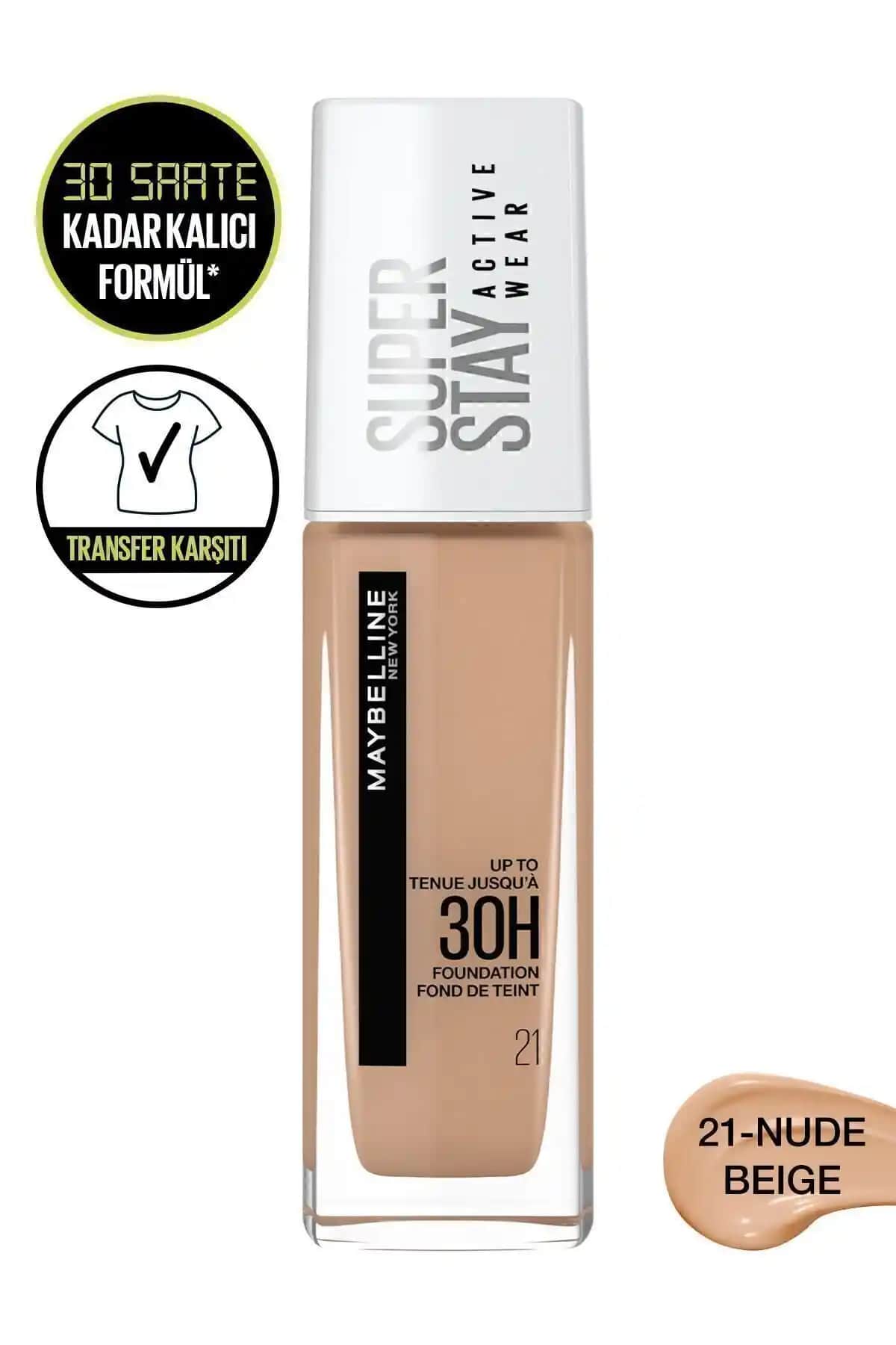 Maybelline Superstay Active Wear 30h Fondöten: Uzun Süreli ve Yüksek Kapatıcılıklı Cilt Makyajı