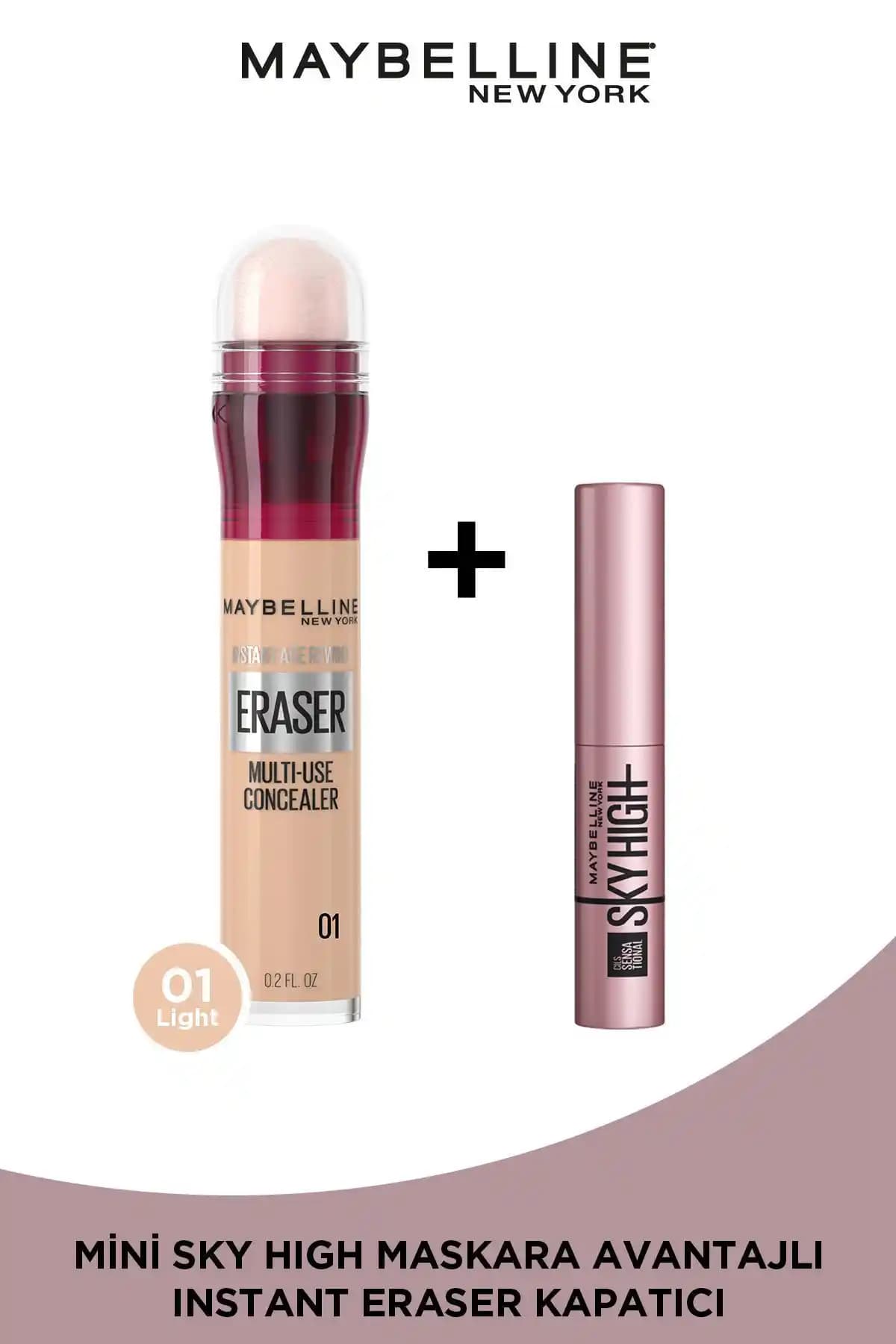 Maybelline Yeni York Makyaj Seti: Kapatıcı ve Maskara ile Doğal ve Genç Görünüm