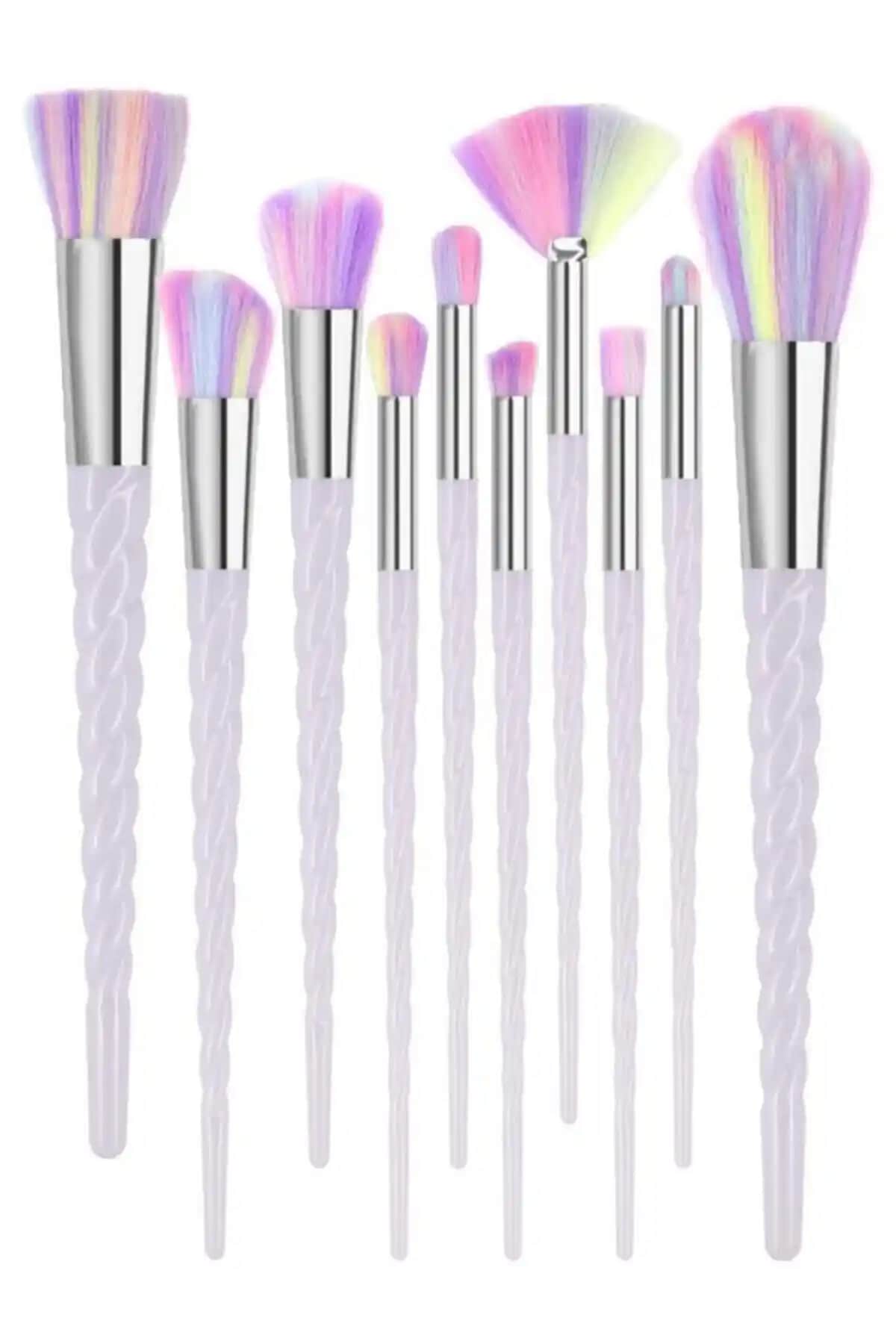 MUJGAN 10'lu Makyaj Fırça Seti: Profesyonel ve Günlük Kullanım İçin Şık ve İşlevsel