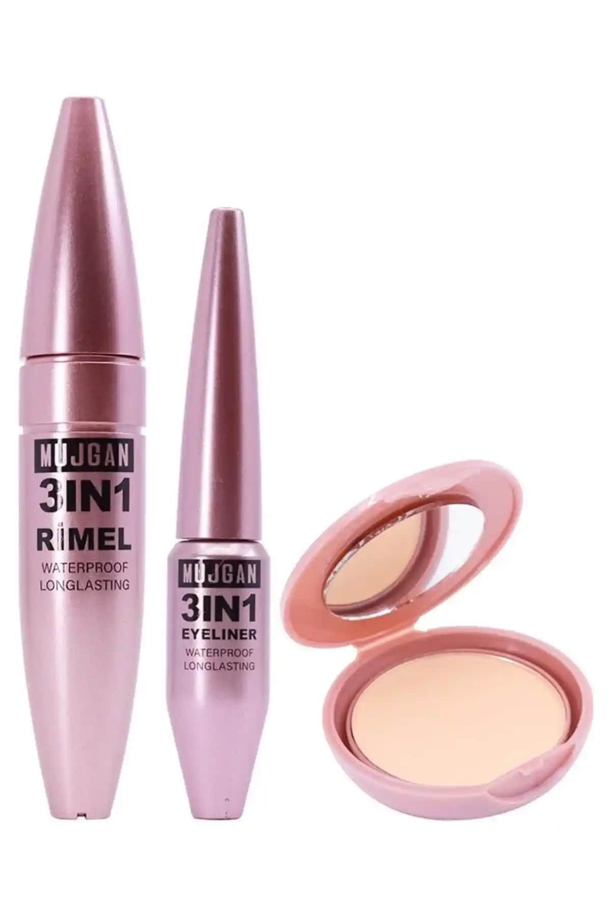 MUJGAN 3'lü Long Sansation Makyaj Seti: Hacim Verici, Kalıcı ve Pratik Kullanım