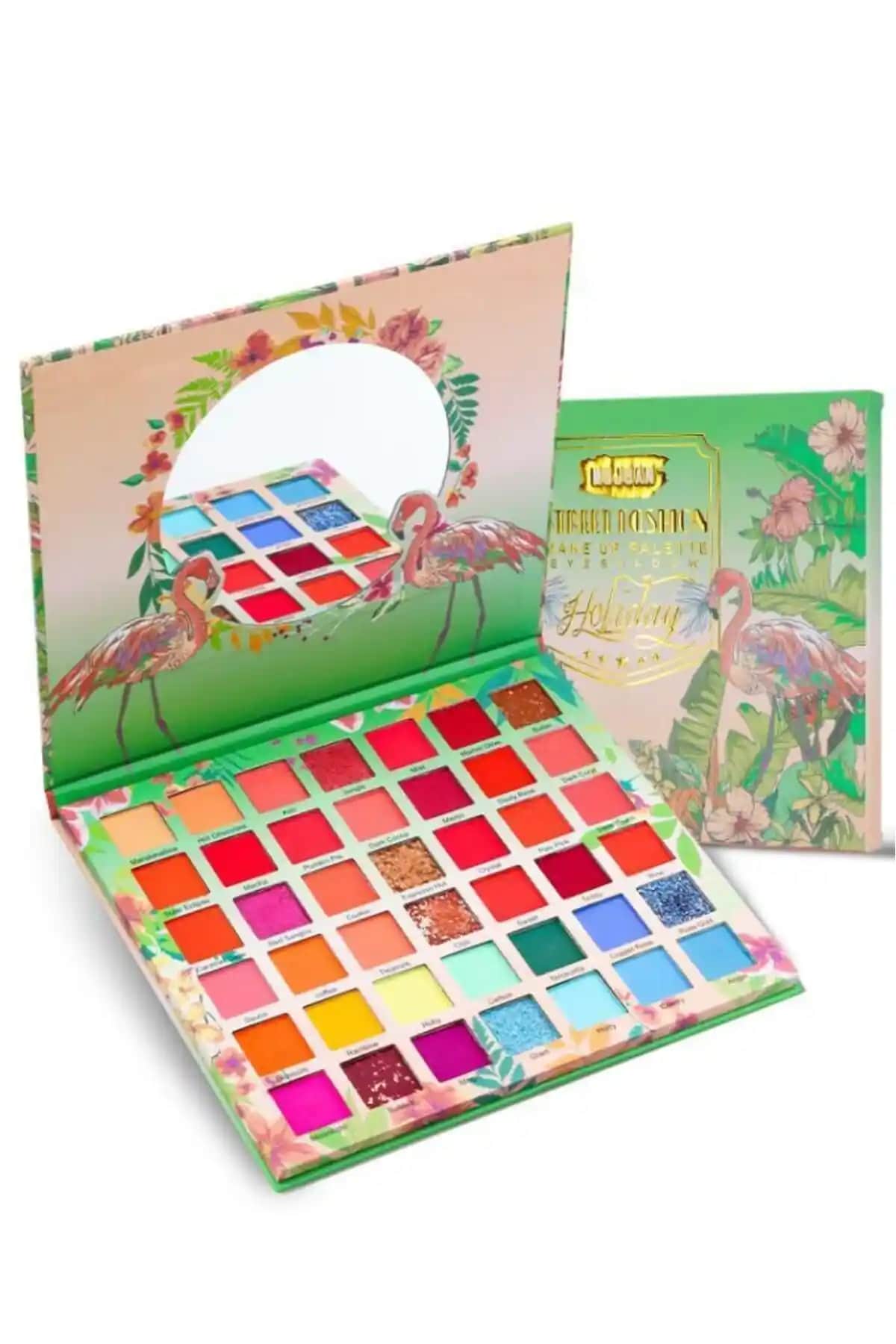 MUJGAN 42 Renk Flamingo Far Paleti: Canlı Renkler ve Yüksek Pigmentasyon Özellikleri