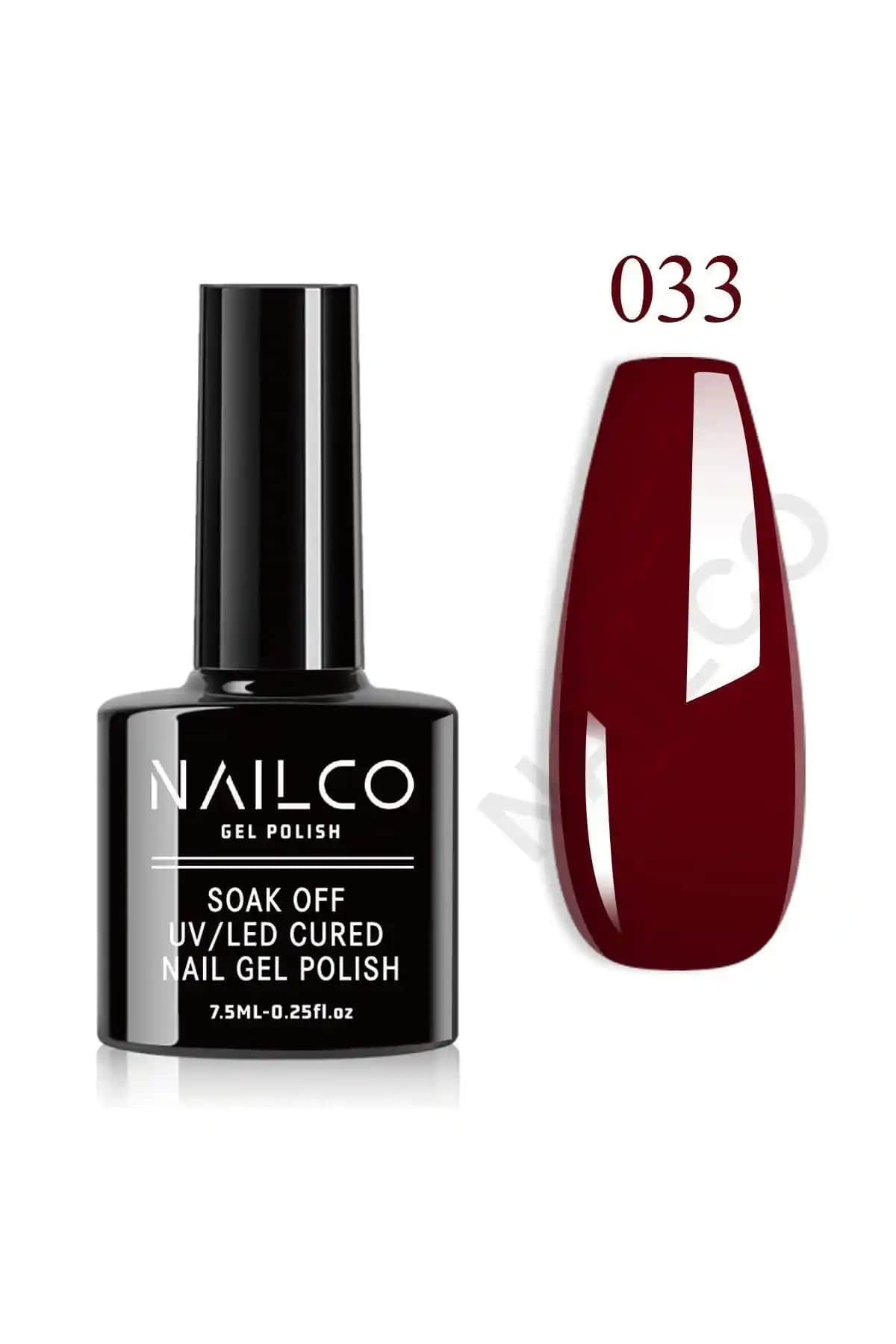 Naıl Co UV Led Kalıcı Oje Bordo 7.5 ml Profesyonel Uzun Süreli Tırnak Bakımı