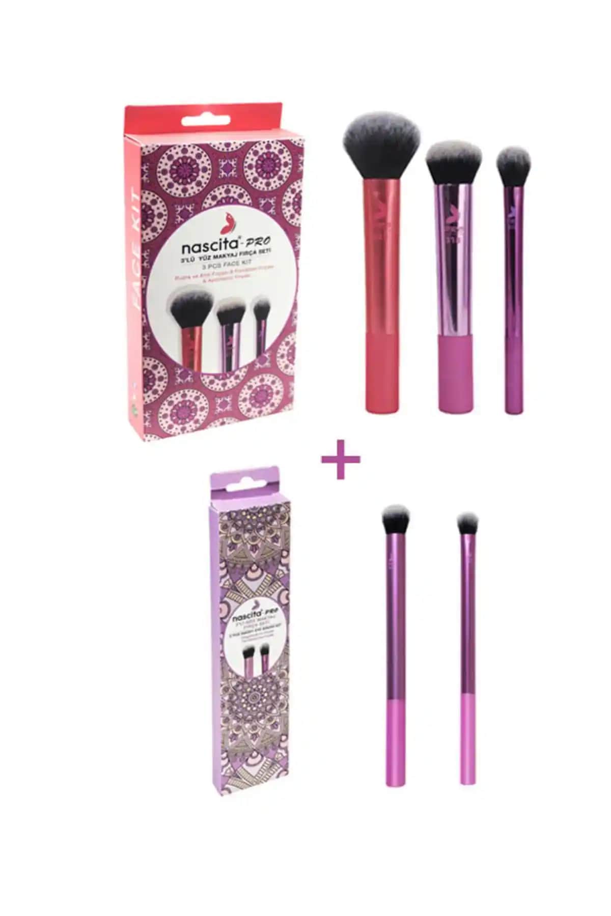 Nascita Pro Yüz ve Göz Makyaj Fırça Setleri ile Profesyonel Sonuçlar Elde Edin