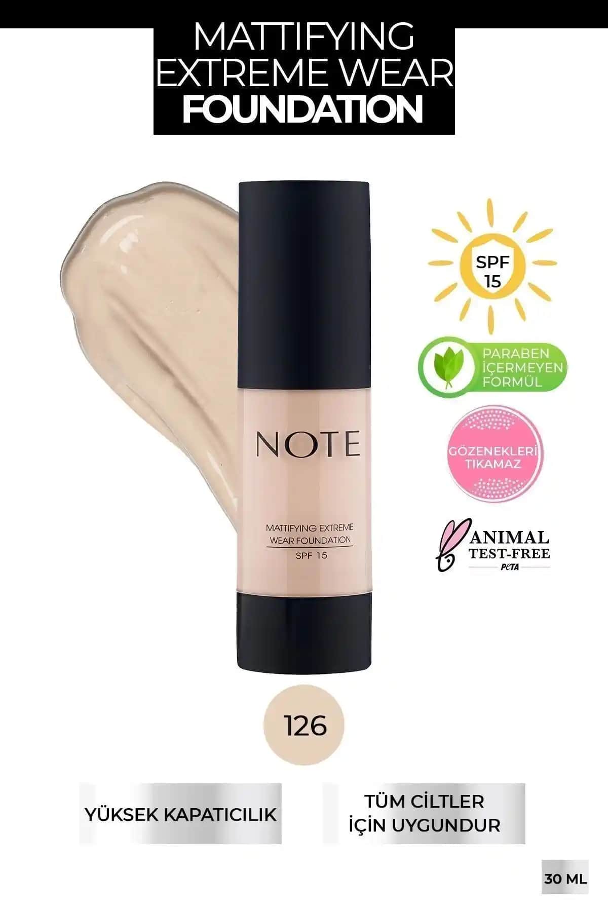 Note Cosmetics Mattifying Extreme Wear SPF 15 Yoğun Kapatıcı Fondöten İncelemesi