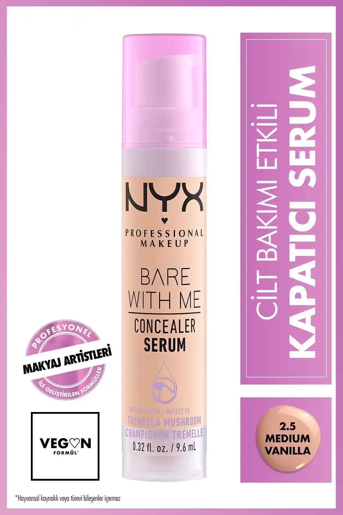 NYX Bare With Me Kapatıcı Serum: Doğal Görünüm ve Cilt Sağlığını Destekleyen Ürün