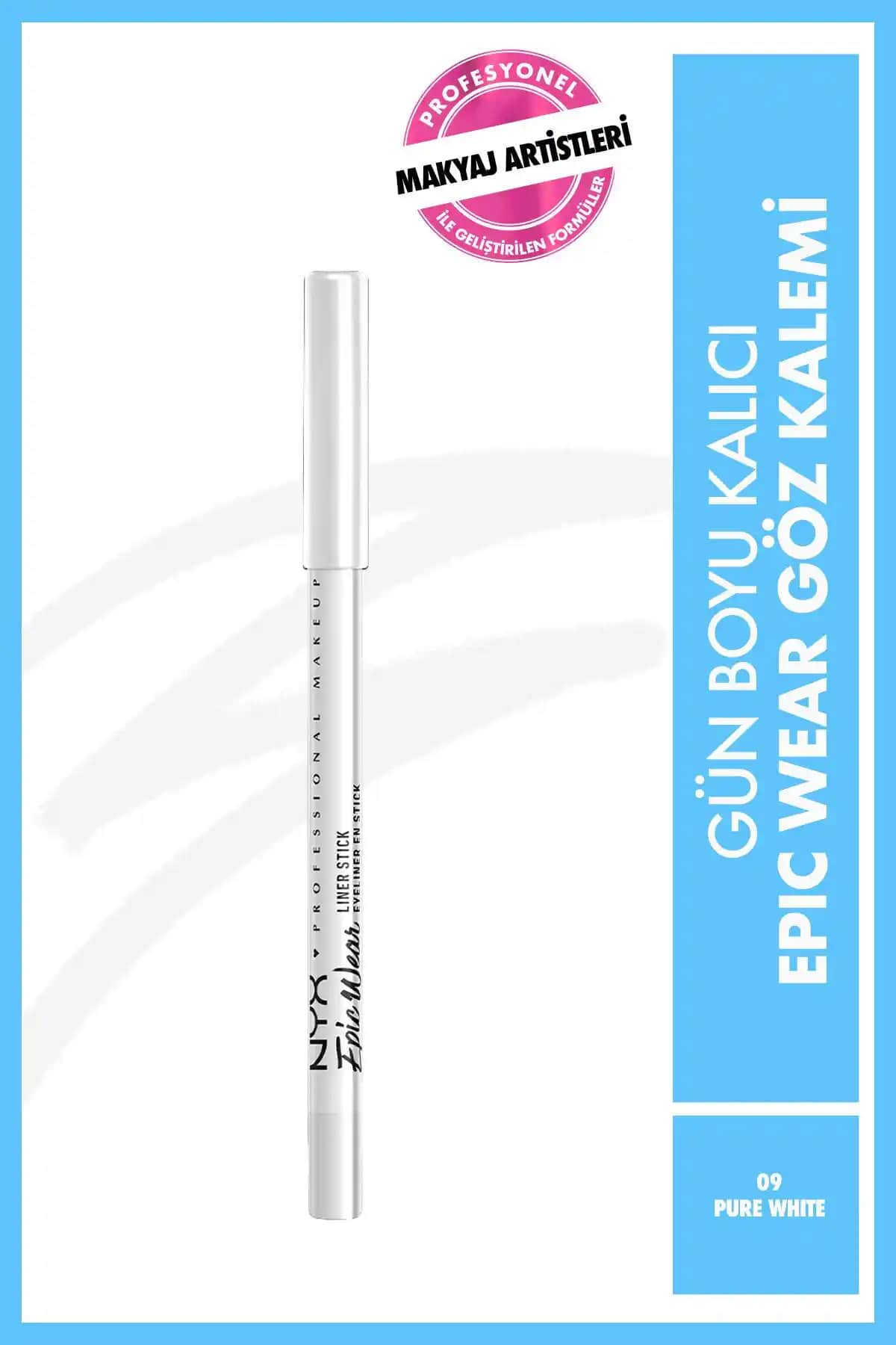 NYX Profesyonel Epic Wear Göz Kalemi Beyaz Dayanıklı ve Pratik Kullanım İçin