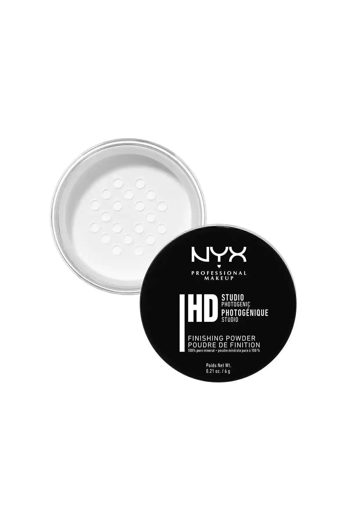 NYX Studio Finishing Powder Translucent - Mat ve Işıltılı Görünüm Sağlayan Sabitleyici