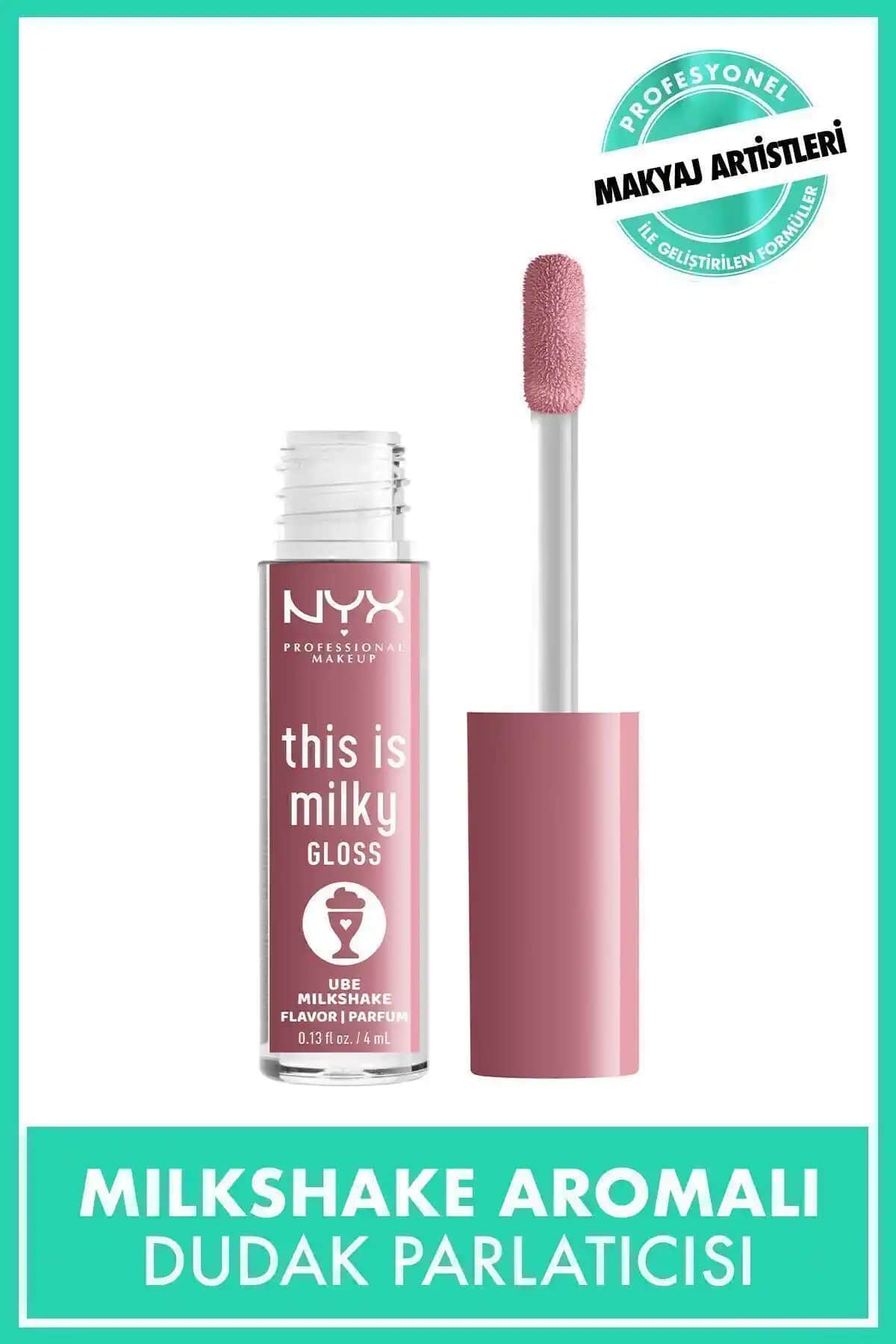 NYX This Is Milky Gloss Dudak Parlatıcısı Ube Milkshake - Parlak ve Doğal Dudaklar İçin