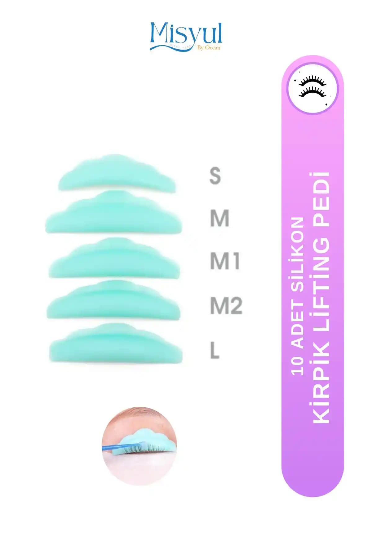 Ocean Silikon Kirpik Lifting Pedi: Yüksek Kaliteli ve Çeşitli Beden Seçenekleriyle Güvenilir Kullanım