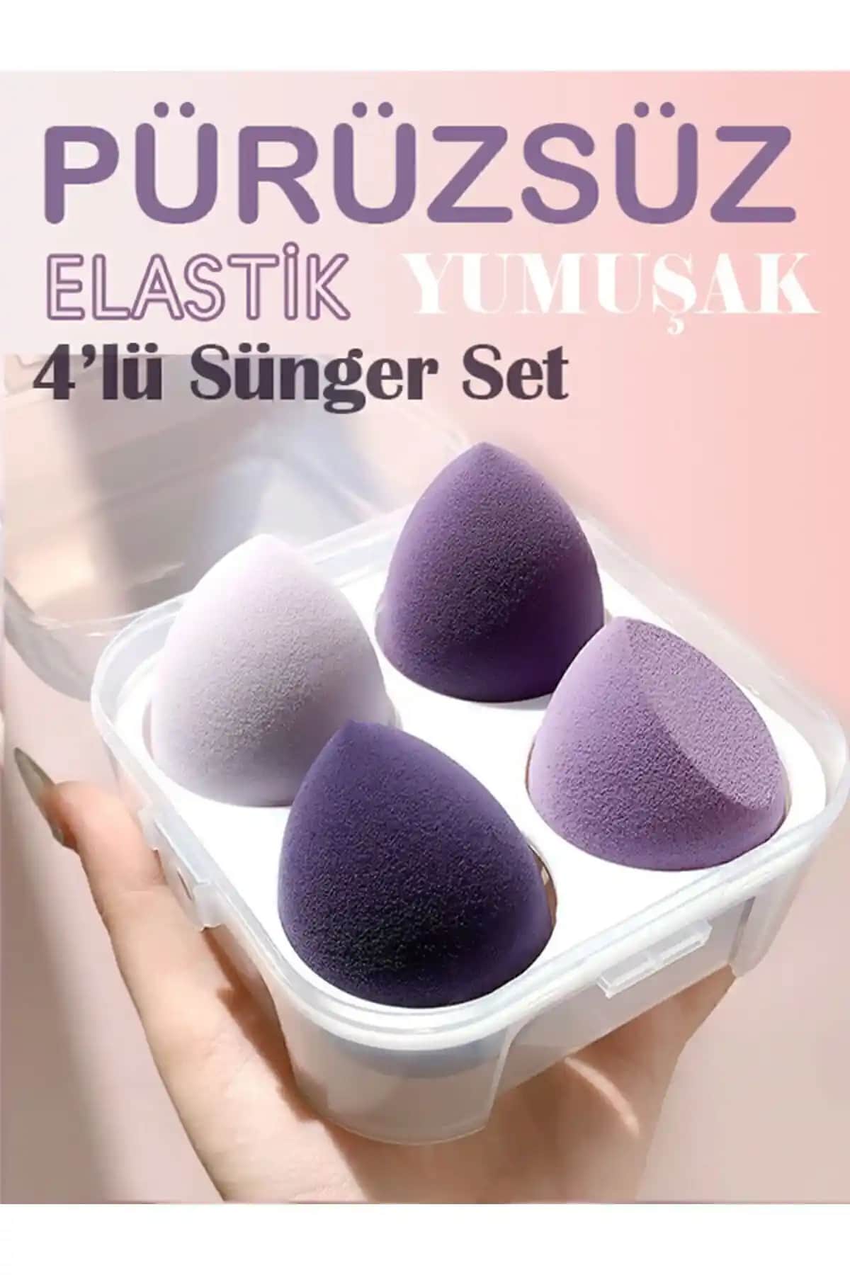 Ocean Süngeri Kutulu Sünger Seti: Yüksek Kaliteli ve Çok Yönlü Makyaj Süngeri Seti