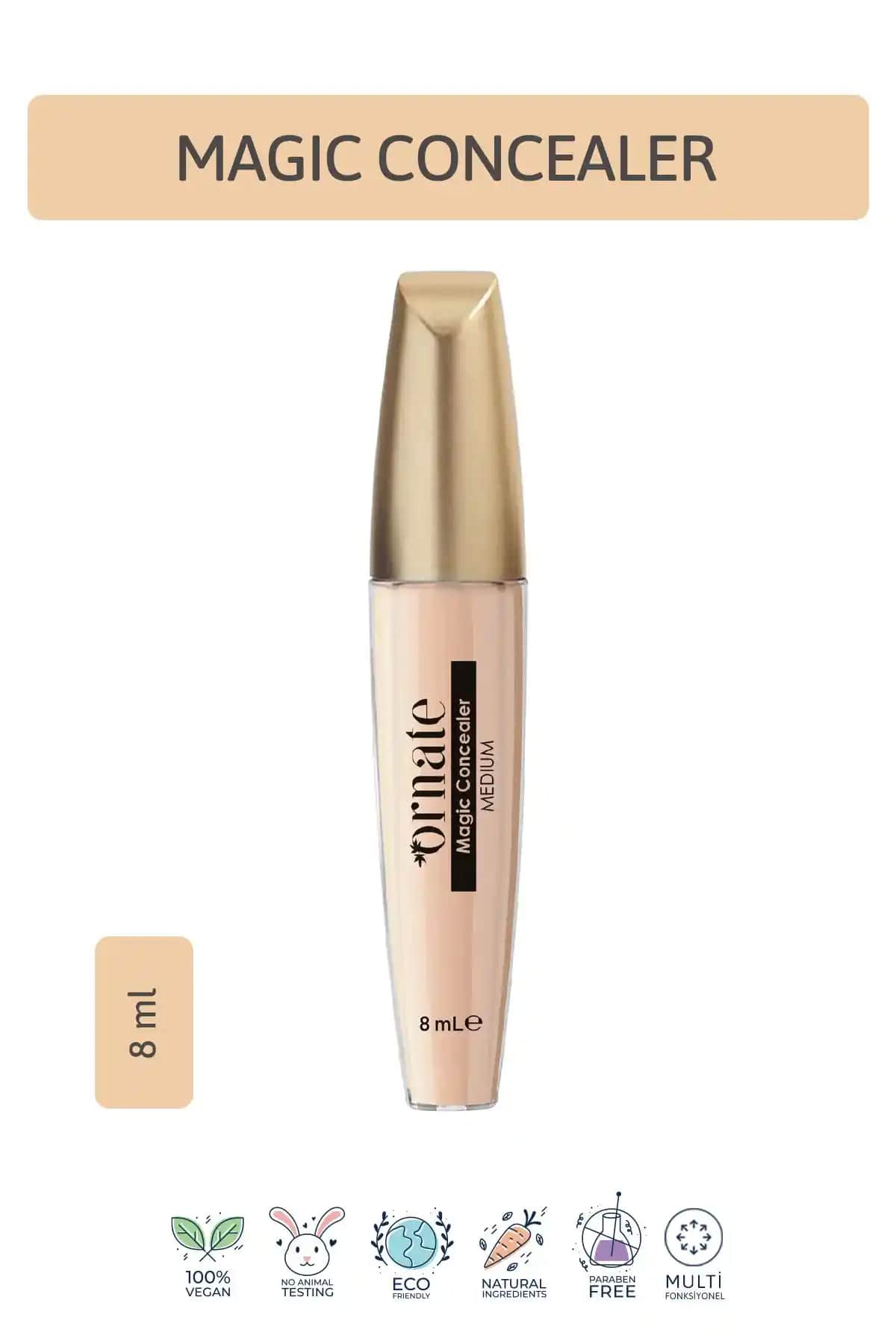 ORNATE Magic Concealer Kapatıcı Krem 02 ile Kusursuz ve Doğal Makyaj Deneyimi