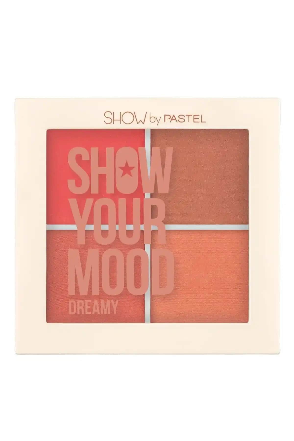 Pastel Allık Paleti Show Your Mood Dreamy No442 Renk Çeşitliliği ve Doğal Görünüm Sağlar