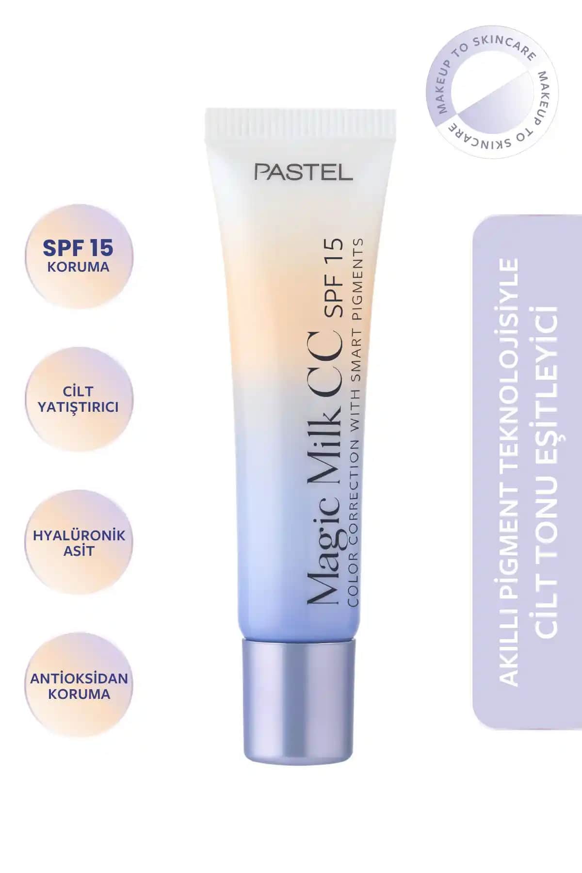 Pastel Magic Milk CC Krem SPF 15 ile doğal ve parlak cilt için ideal çözüm