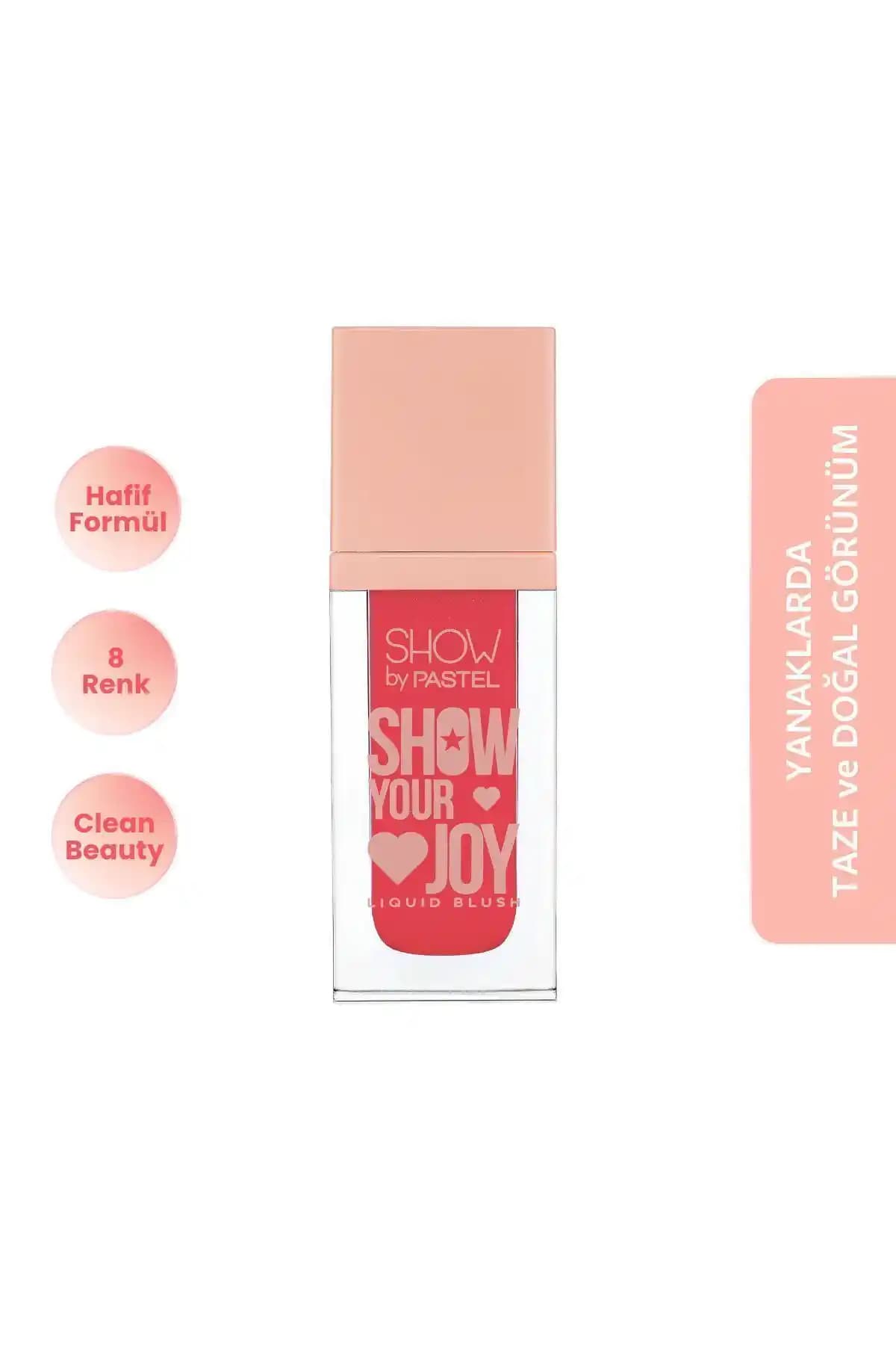 Pastel Show Your Joy Liquid Blush No:56 Doğal ve Kalıcı Pembe Tonlu Likit Allık