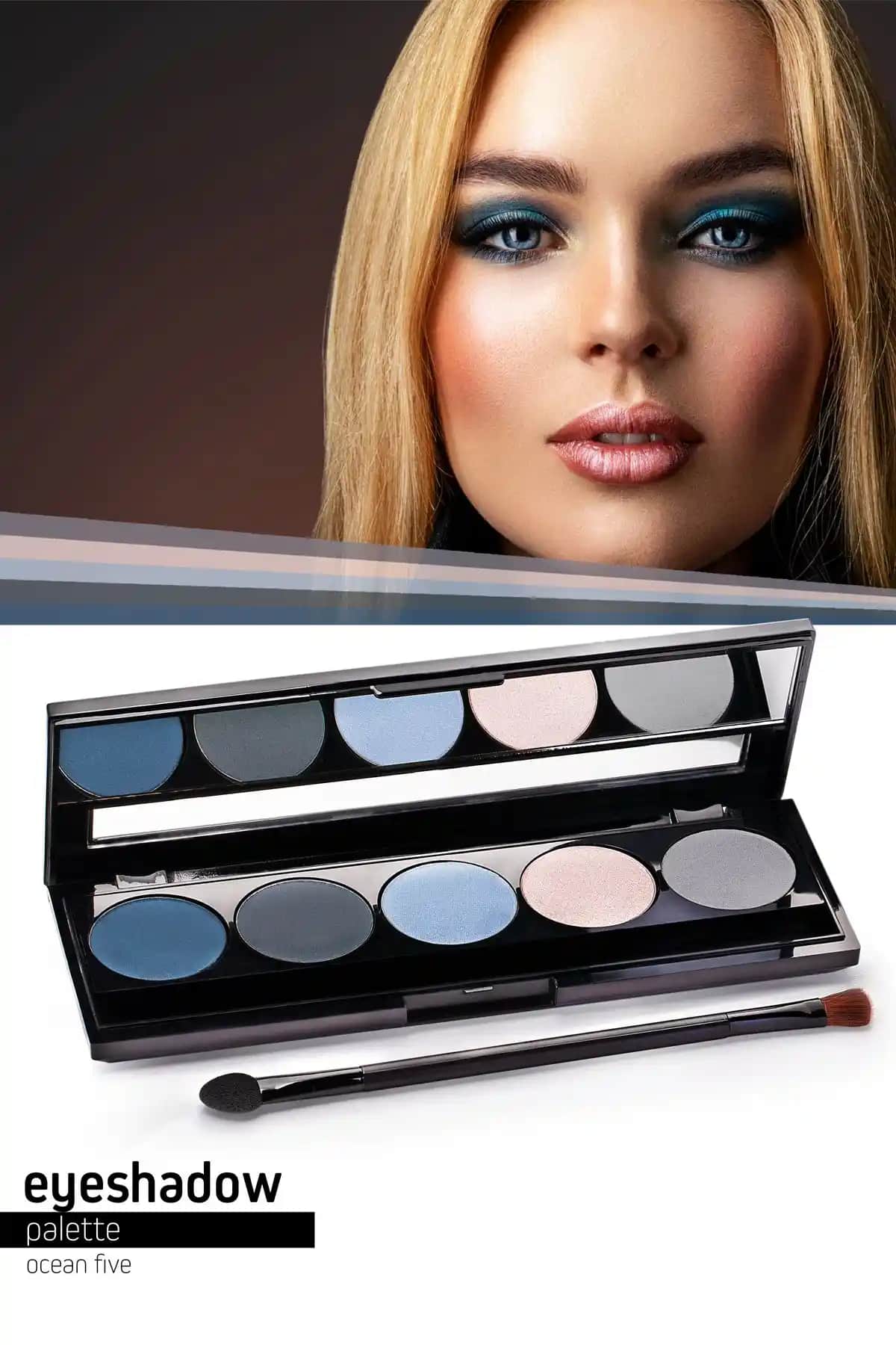 Pierre Cardin Okyanus Beş Far Paleti Renk Çeşitliliği ve Yüksek Pigmentasyon Özelliğiyle