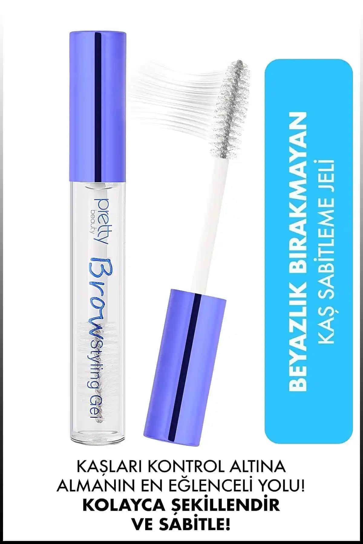 Pretty Beauty Kaş Sabitleme Jeli ve Eyebrow Gel Clear ile doğal ve kalıcı makyaj desteği