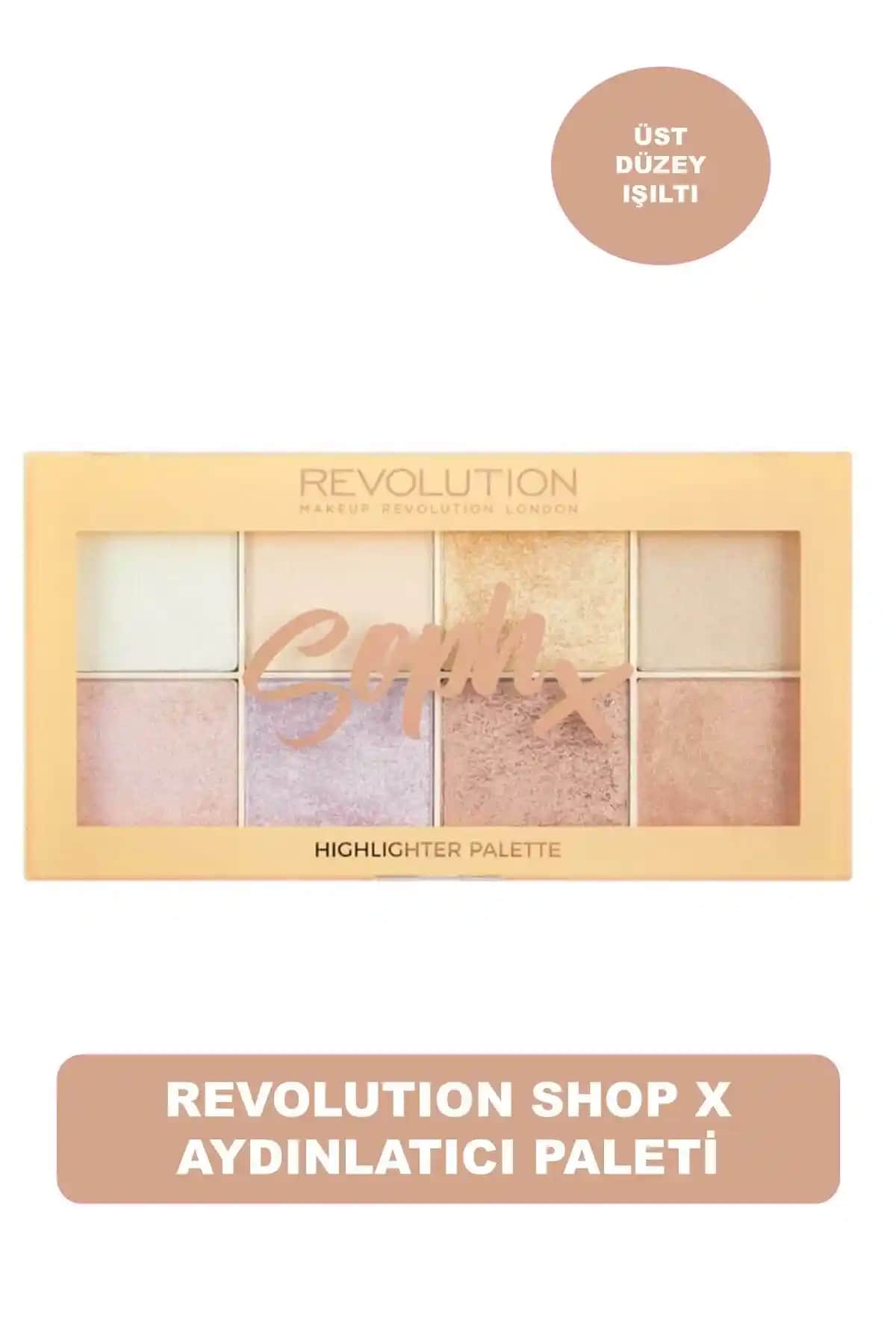 Revolution Sophx 8'li Aydınlatıcı Palet: Çok Yönlü ve Yüksek Pigmentli Makaj Ürünü