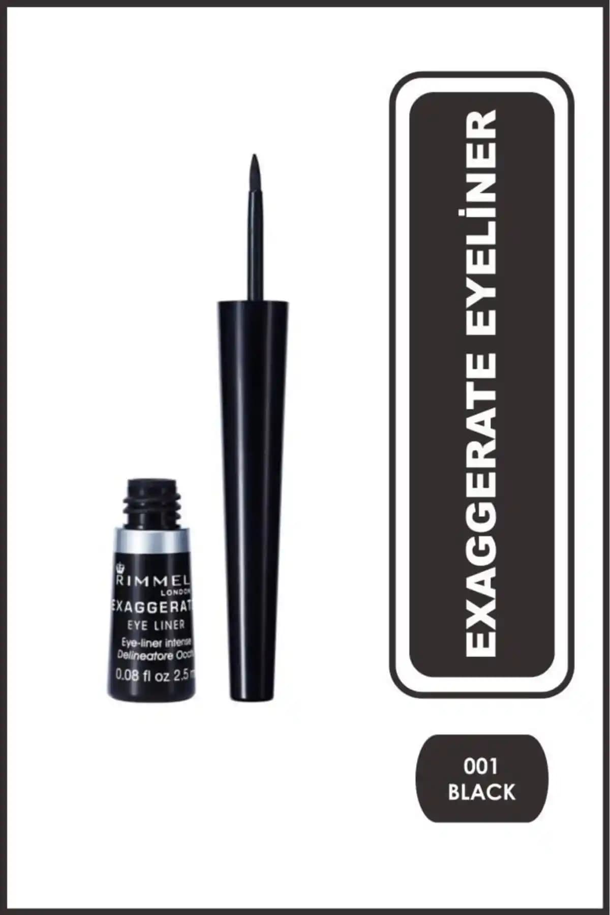 Rimmel London Exaggerate Eye Liner: Yüksek Performanslı, Kalıcı Siyah Sıvı Eyeliner