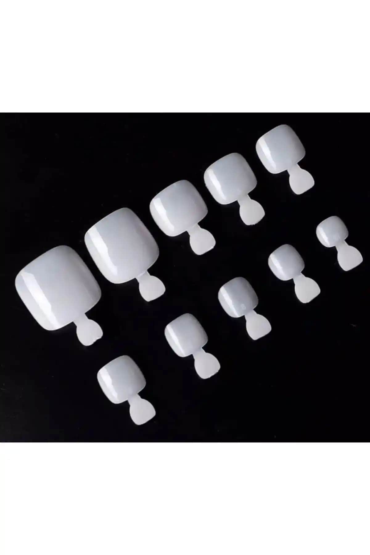 SYBELLE Kozmetik 20 Adet Doğal Renk Ayak Tırnak Seti Güvenilir ve Kolay Kullanım İmkanı Sunar