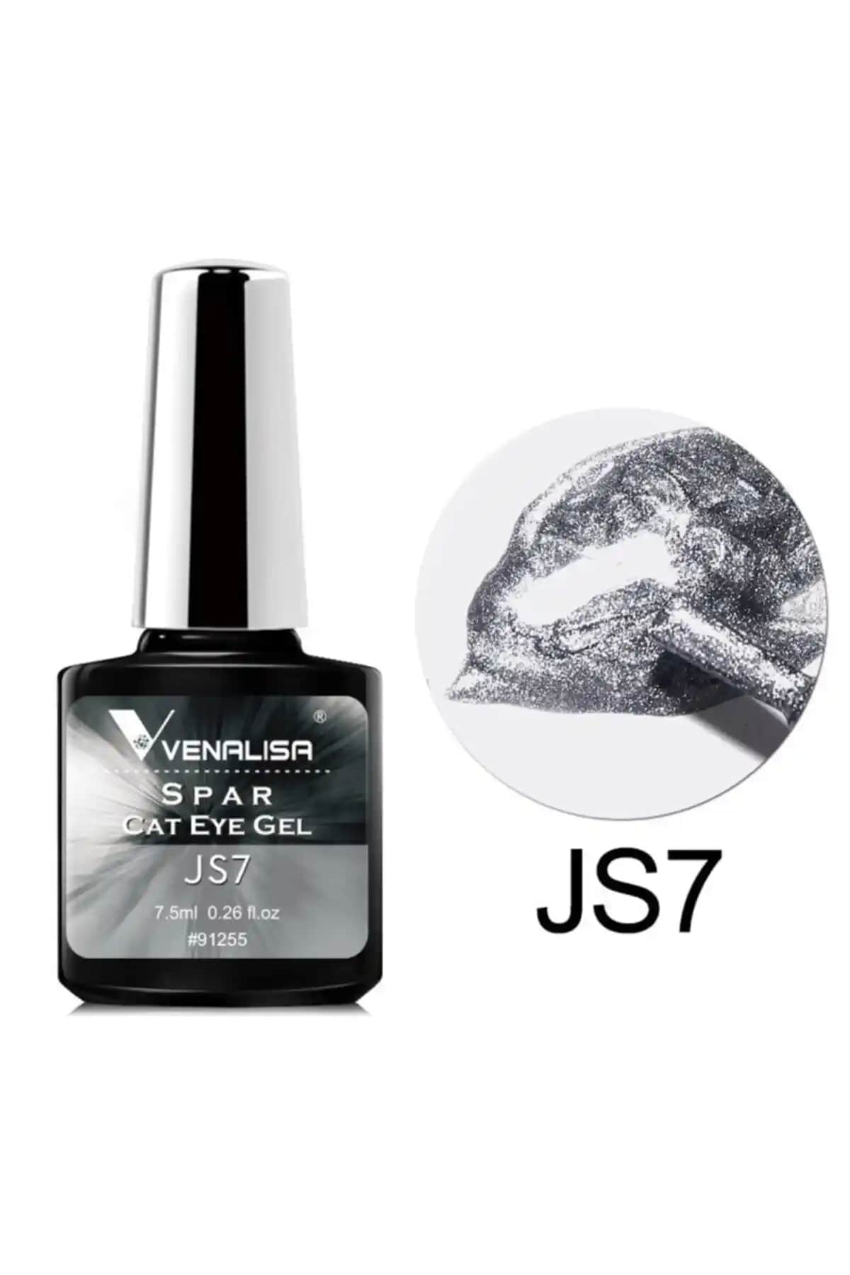 Venalisa Spar Cat Eye Kalıcı Oje Gri Kedi Gözü Hologram Efekti ile Şıklık Sunar