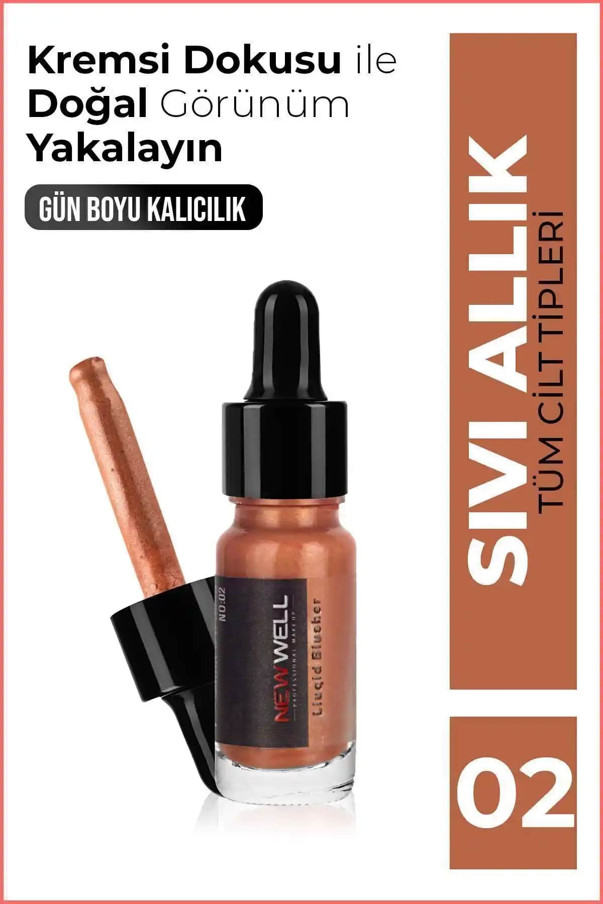 Well Sıvı Allık No02: Doğal Parlaklık ve Uzun Süre Kalıcılık Sunan Makyaj Ürünü