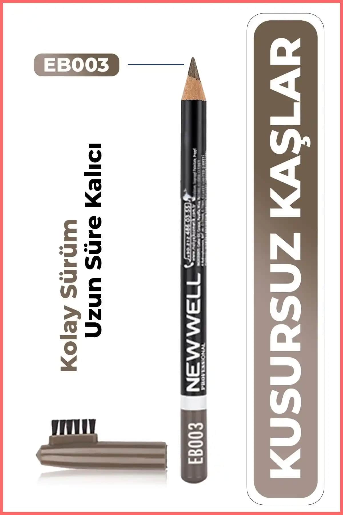 Yeni Nesil Doğal Görünüm İçin Uygun Açık Kahverengi Kaş Kalemi EB003