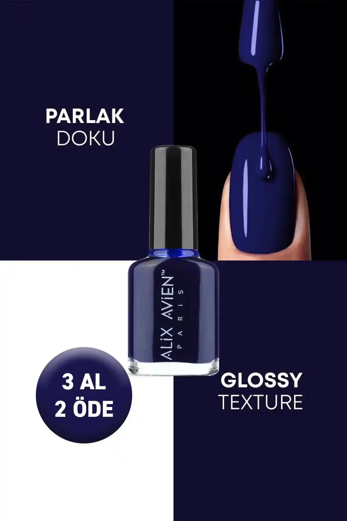 Alix Avien Lacivert Oje 25: Uzun Süre Kalıcı ve Parlak Tırnak Bakımı