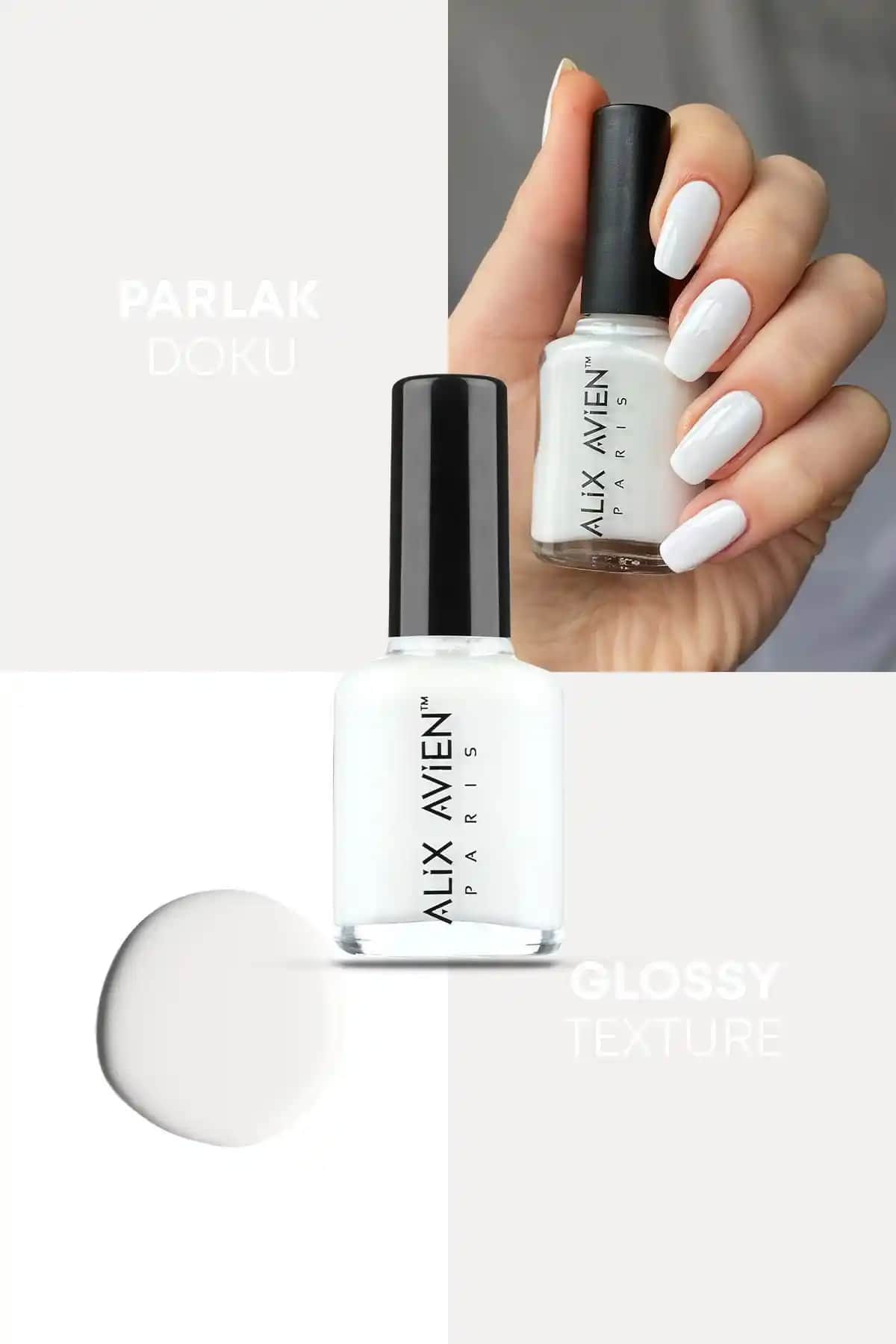 Alix Avien Süt Beyaz Oje ve Flormar Jelly Look Maple Truffle Karşılaştırması