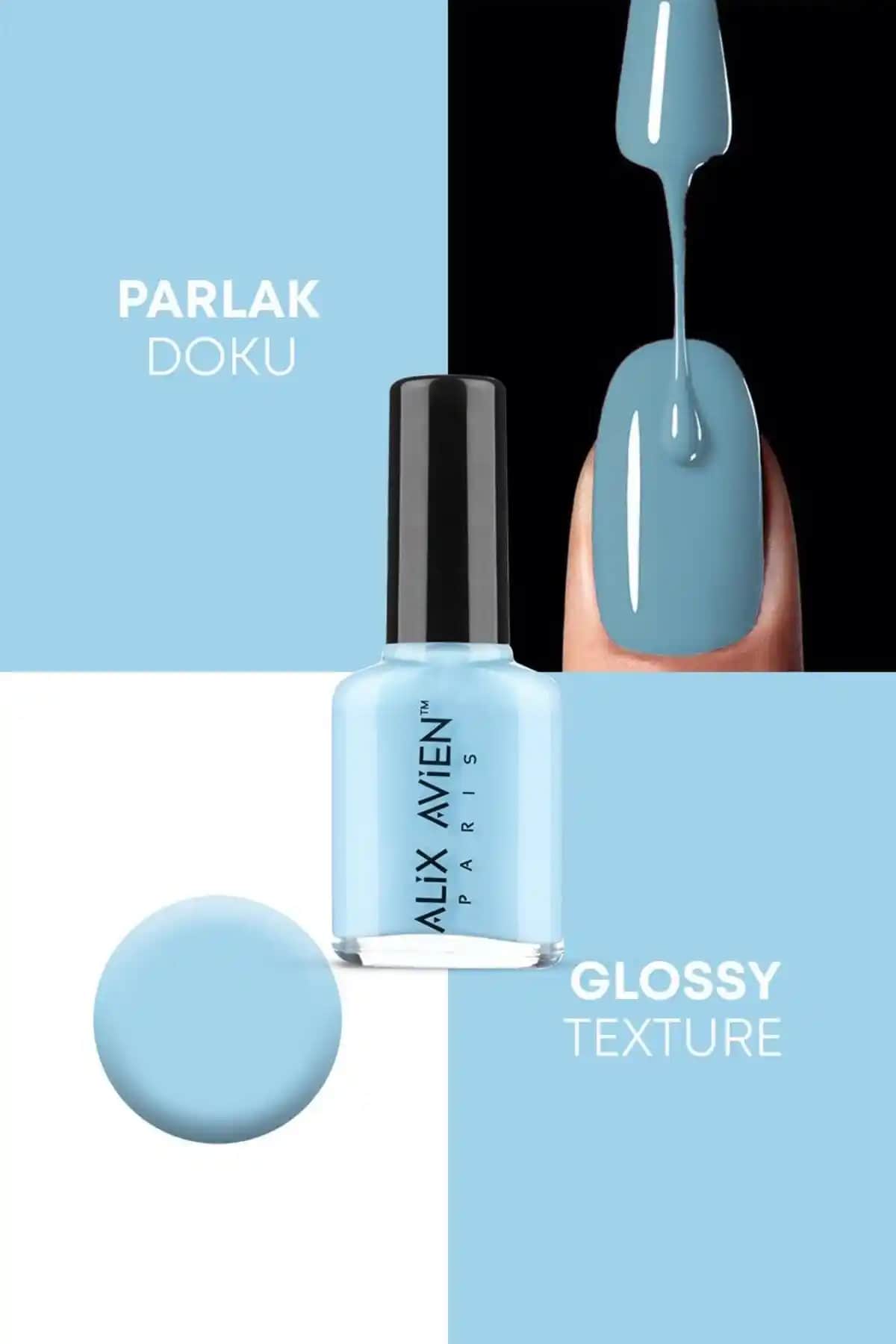 Alix Avien Toz Mavi Oje 66: Kalıcı, Zarif ve Parlak Mavi Tonlar