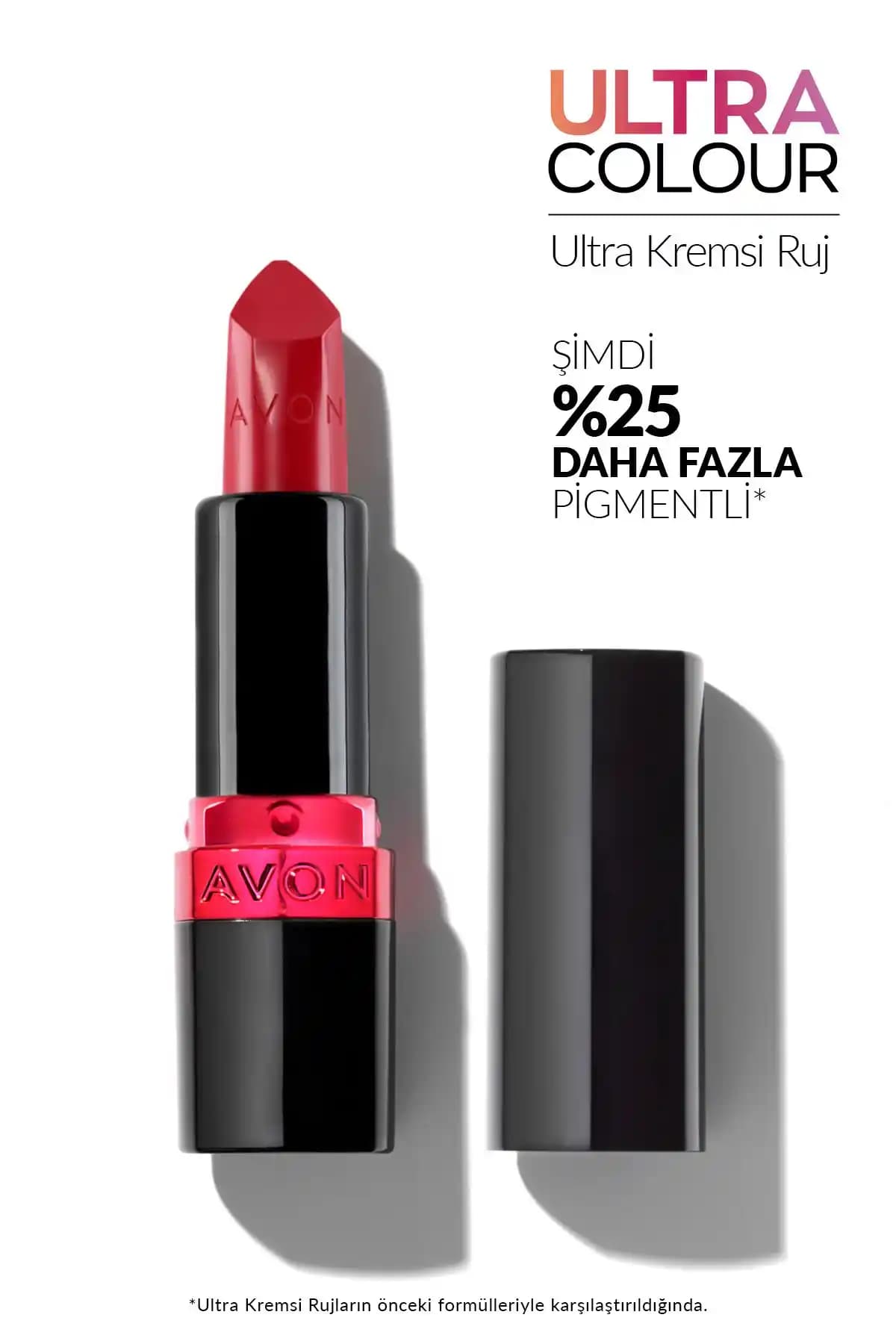 Avon Ultra Kremsi Ruj Red 2000: Yüksek Pigmentasyon ve Uzun Süre Kalıcılık Sağlayan Kozmetik Ürün