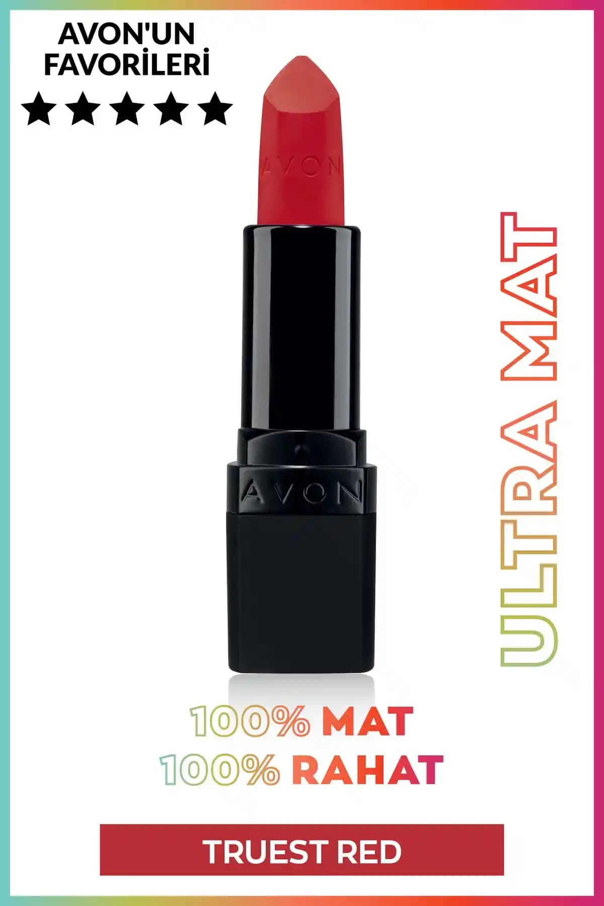 Avon Ultra Mat Ruj Truest Red: Derin Kırmızı Tonuyla Uzun Süre Kalıcı ve Kolay Uygulama