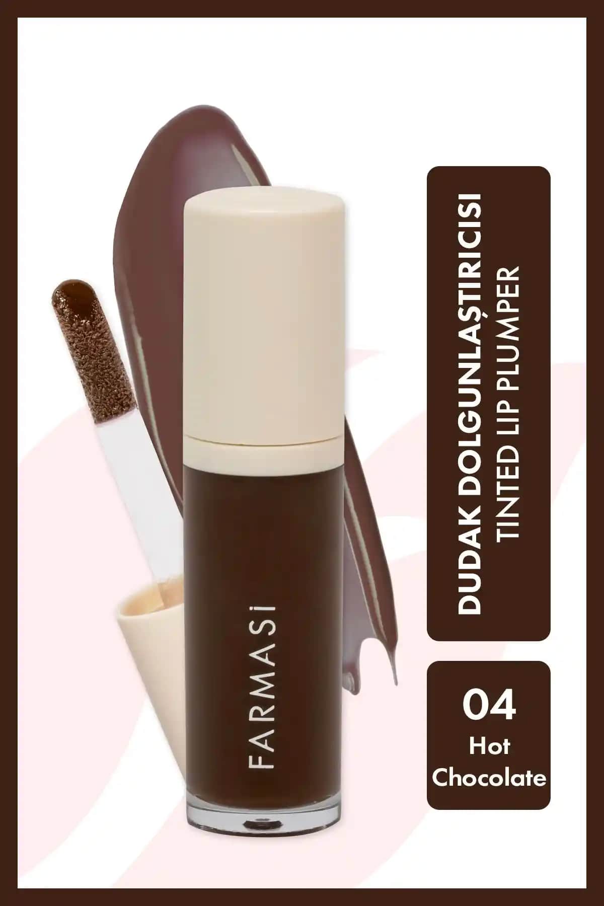 Farmasi Renkli Dudak Dolgunlaştırıcı 04 Hot Chocolate Dudaklara Dolgun ve Canlı Görünüm Kazandırır