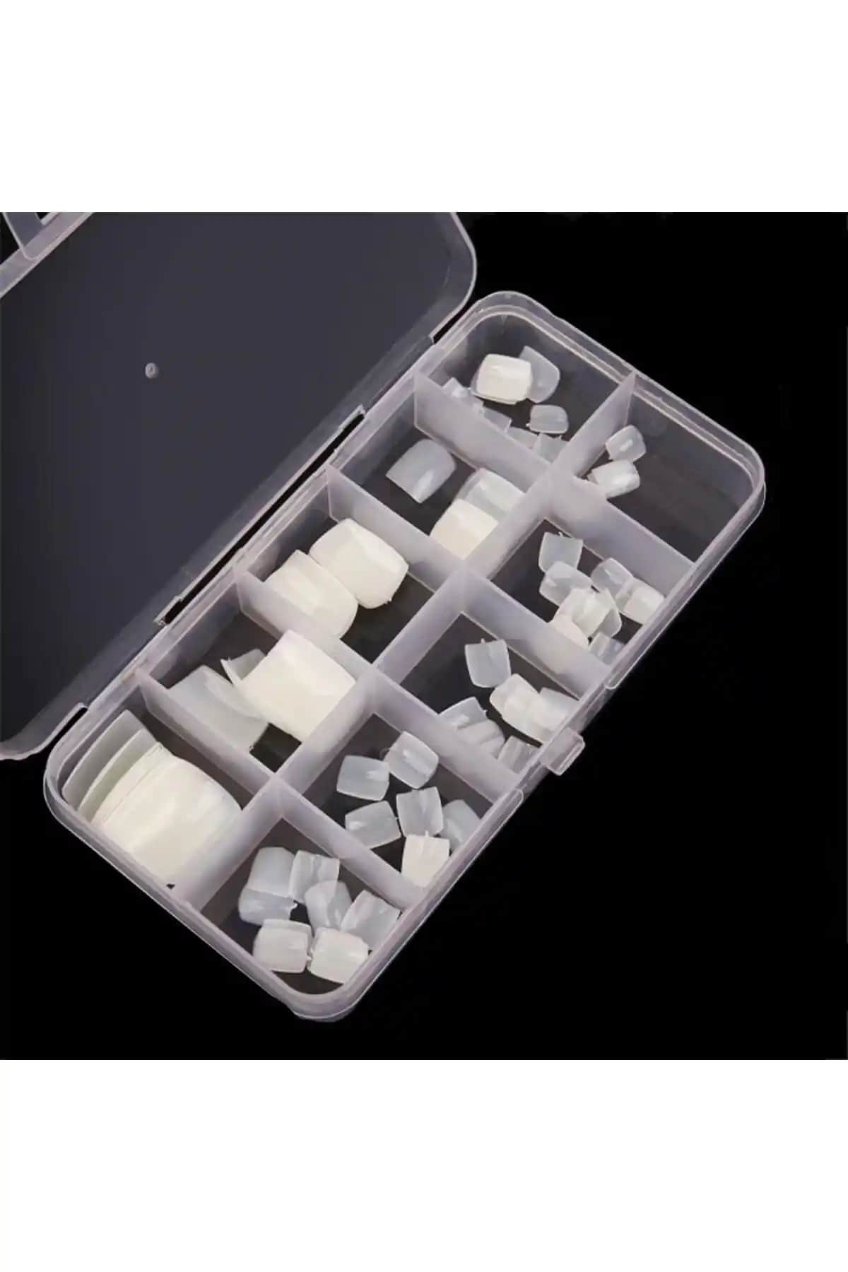 Genel Markalar Ayak Tırnak Tips Takma Tırnak Seti 100 Adet Profesyonel ve Kişisel Kullanım İçin