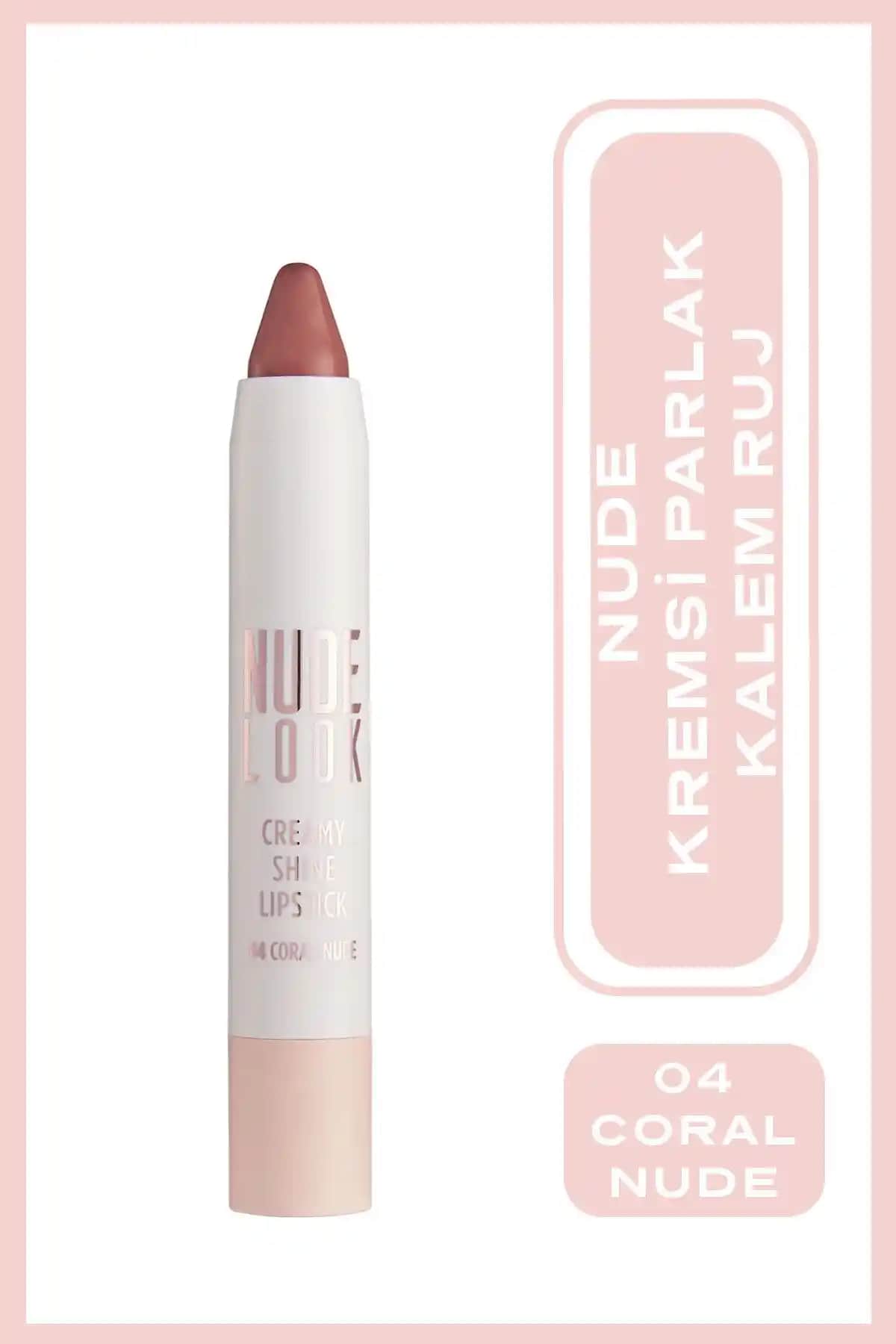 Golden Rose Nude Look Creamy Shine Ruj No 04 Coral Nude Doğal ve Parlak Dudaklar İçin Mükemmel Seçenek