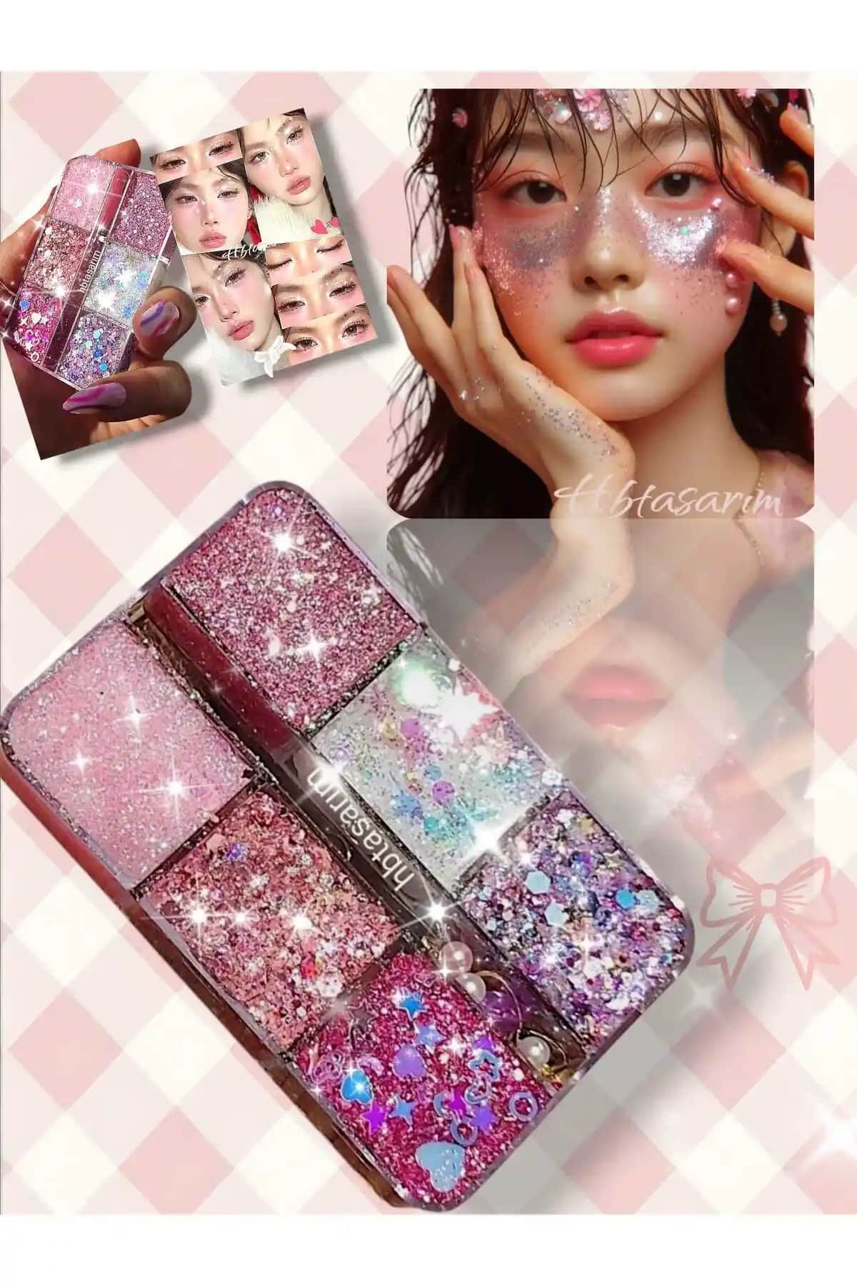 Göz Makyajında Kullanılan Glitter ve Simli Far Paletlerinin Karşılaştırması