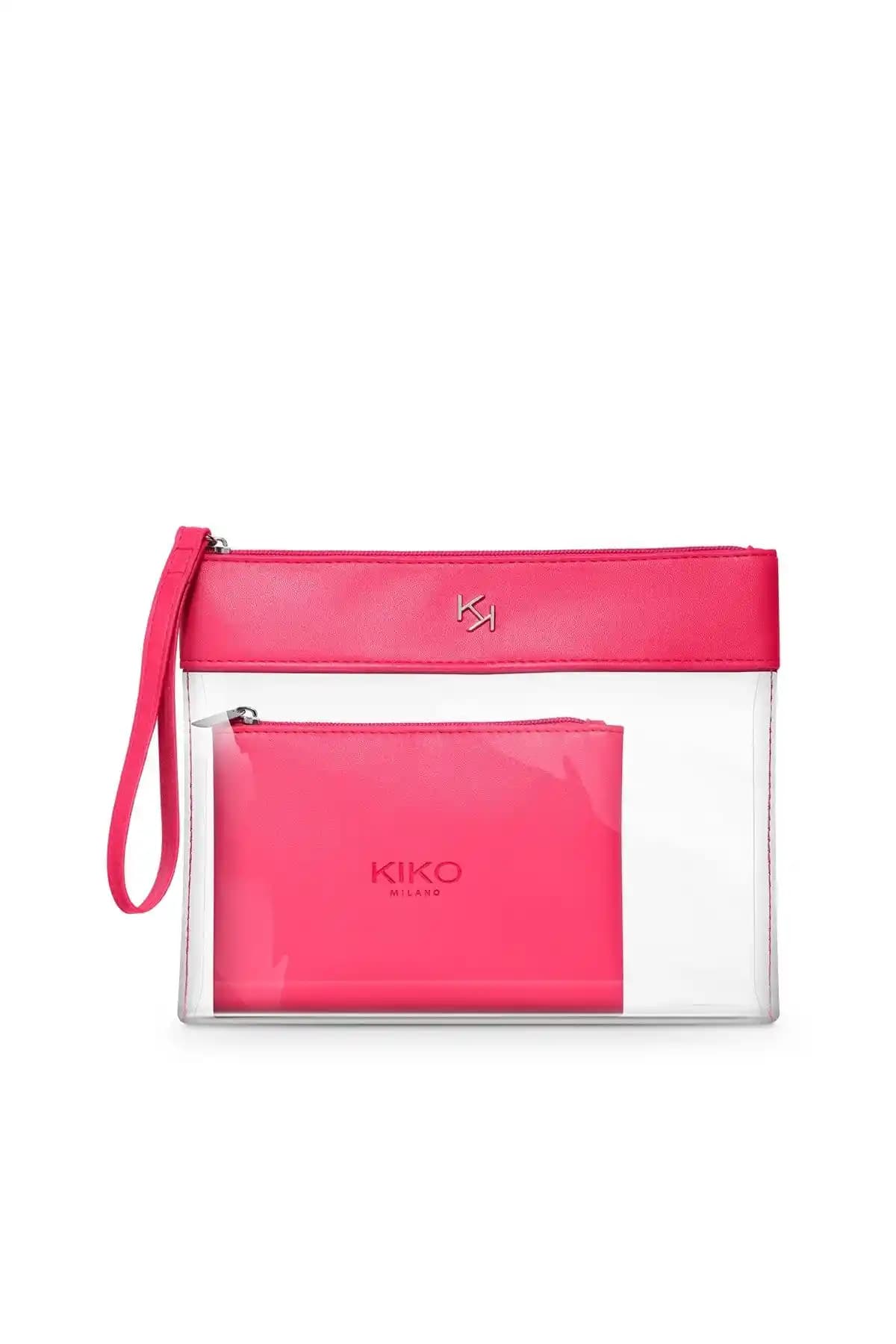 KIKO Şeffaf Makyaj Çantası 002 Fuchsia: Estetik ve Fonksiyonelliğin Buluşması