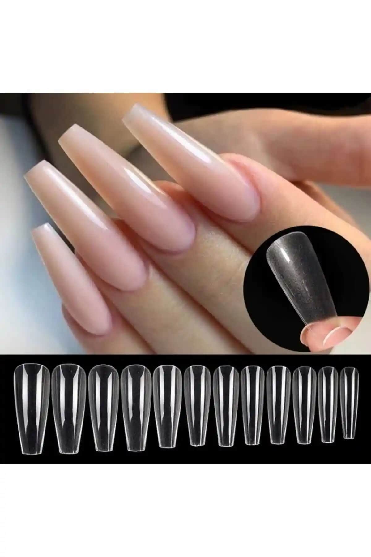 Lesley Takma Tırnak Balerin Yeni Nesil Jel Destekli – Estetik ve Pratik Kullanım