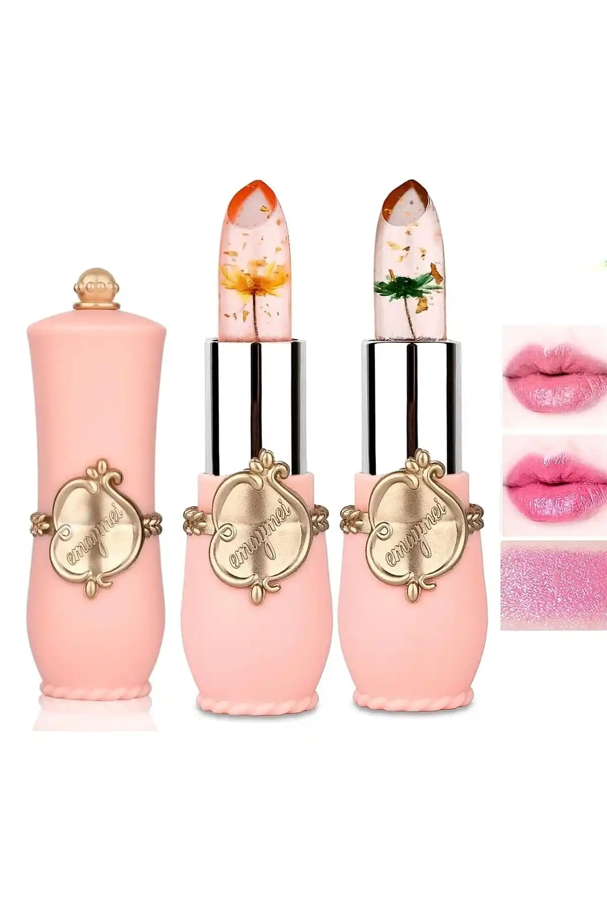 Lesvip's Çiçekli Ruj Uzun Süre Kalıcı Dudak Balsamı Doğal Görünüm ve Bakım Sağlar