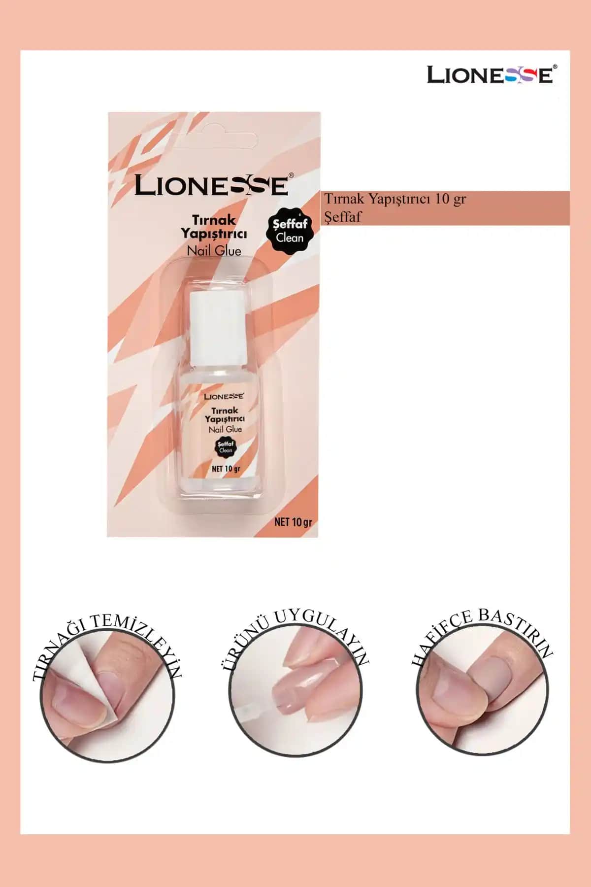 Lionesse Şeffaf Tırnak Yapıştırıcı 10 Gr: Güçlü ve Pratik Uygulama İçin Ideal Çözüm