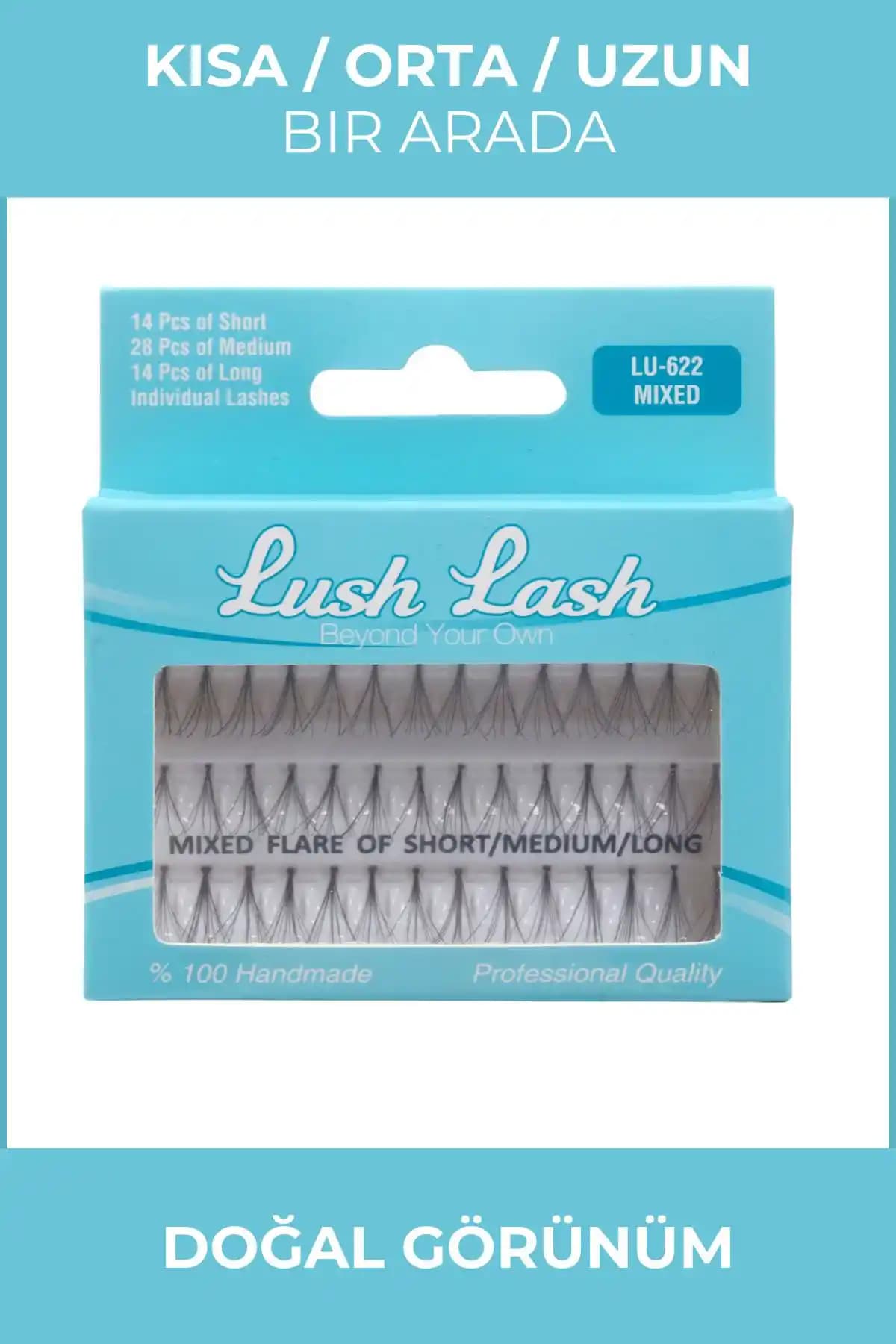 Lush Lash Tekli Takma Kirpik Mixed ile Doğal ve Çekici Gözler Yaratın