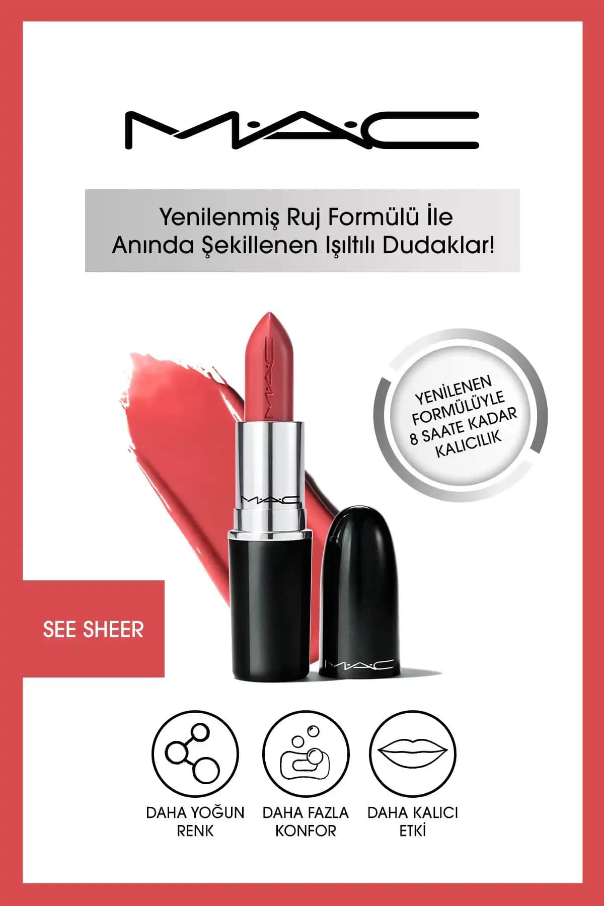 2025'te Mac Lustreglass Sheer-shine ile Dudaklarınızda Doğal Parlaklık