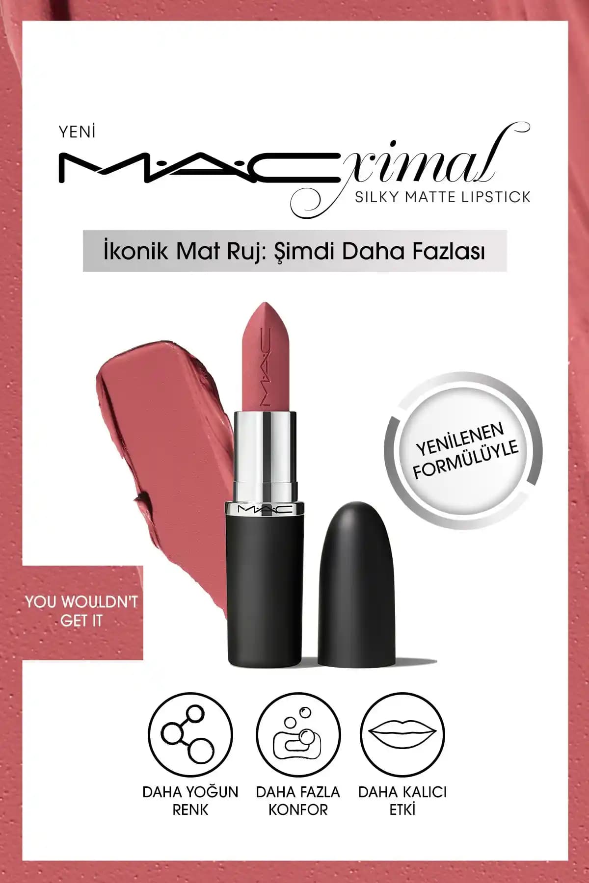 Mac M·a·cxımal Silky Matte Ruj: Yoğun Renk ve Kadifemsi Mat Doku ile Dudak Bakımı